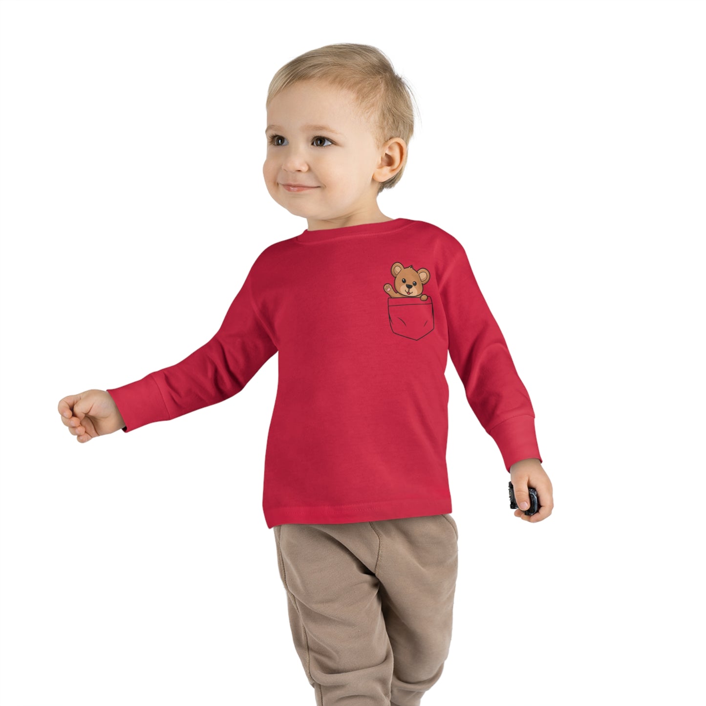 Toddler Long Sleeve  Cuddly Bear T-shirt