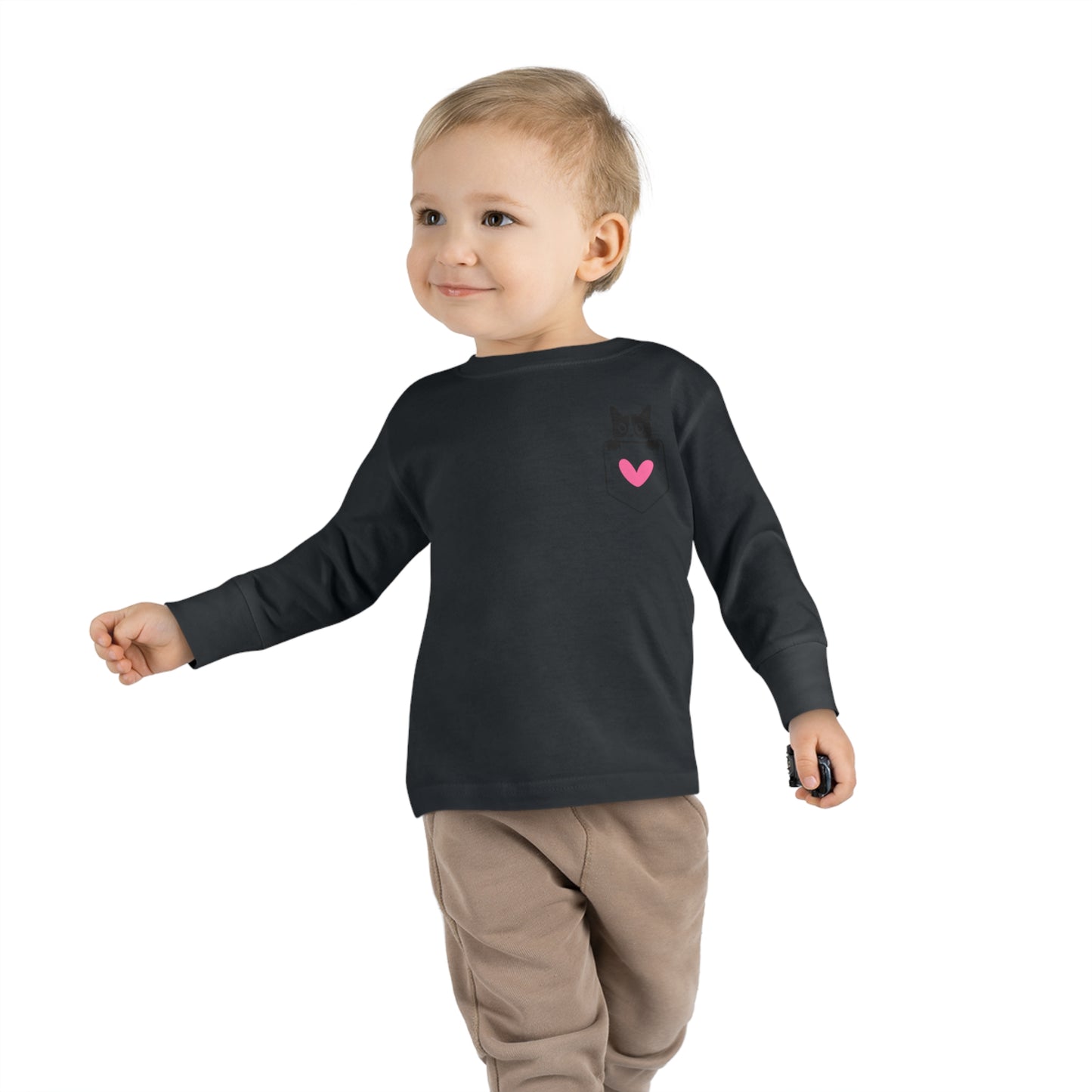 Kitty Love Toddler Long Sleeve  T-shirt