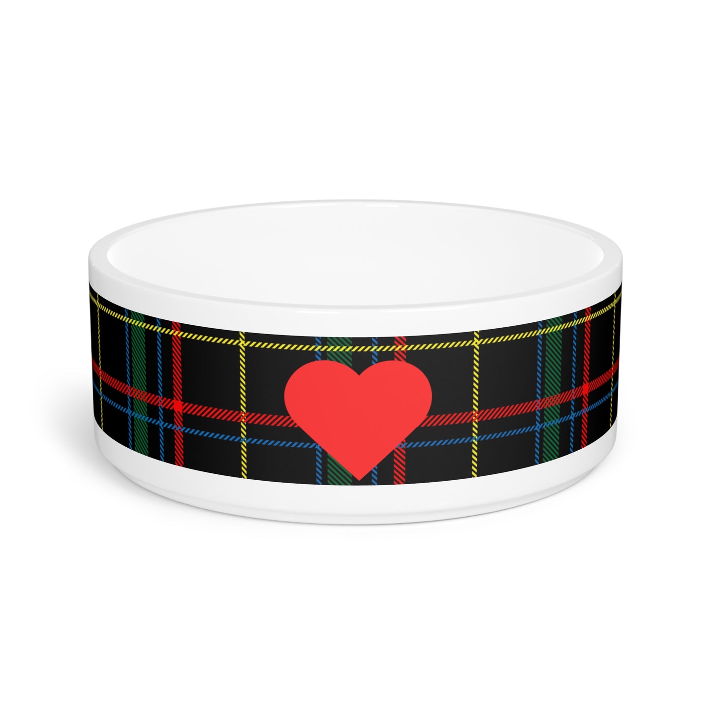 dog bowl with heart