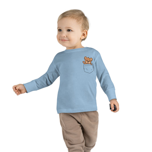 Toddler Long Sleeve  Cuddly Bear T-shirt