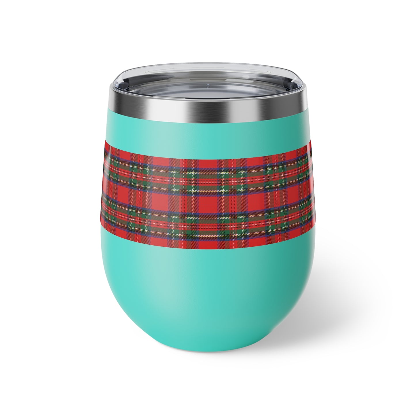 Red Tartan Vacuum Insulated Cup, 12oz