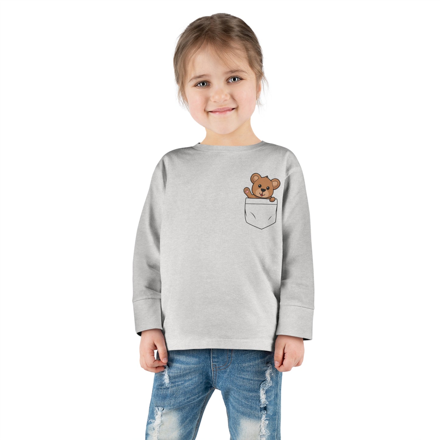 Toddler Long Sleeve  Cuddly Bear T-shirt