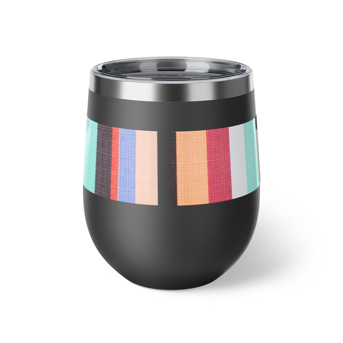 Candy Stripe Copper Vacuum Insulated Cup, 12oz