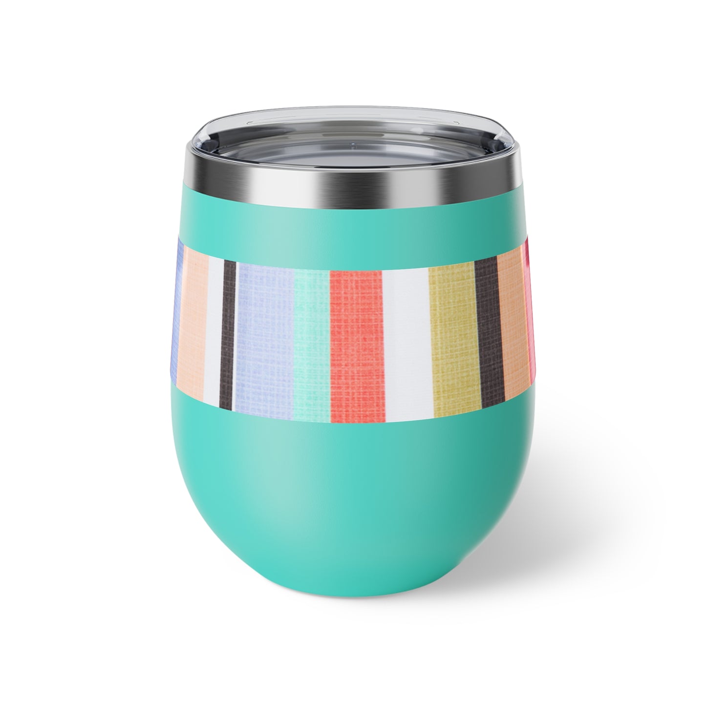 Candy Stripe Copper Vacuum Insulated Cup, 12oz