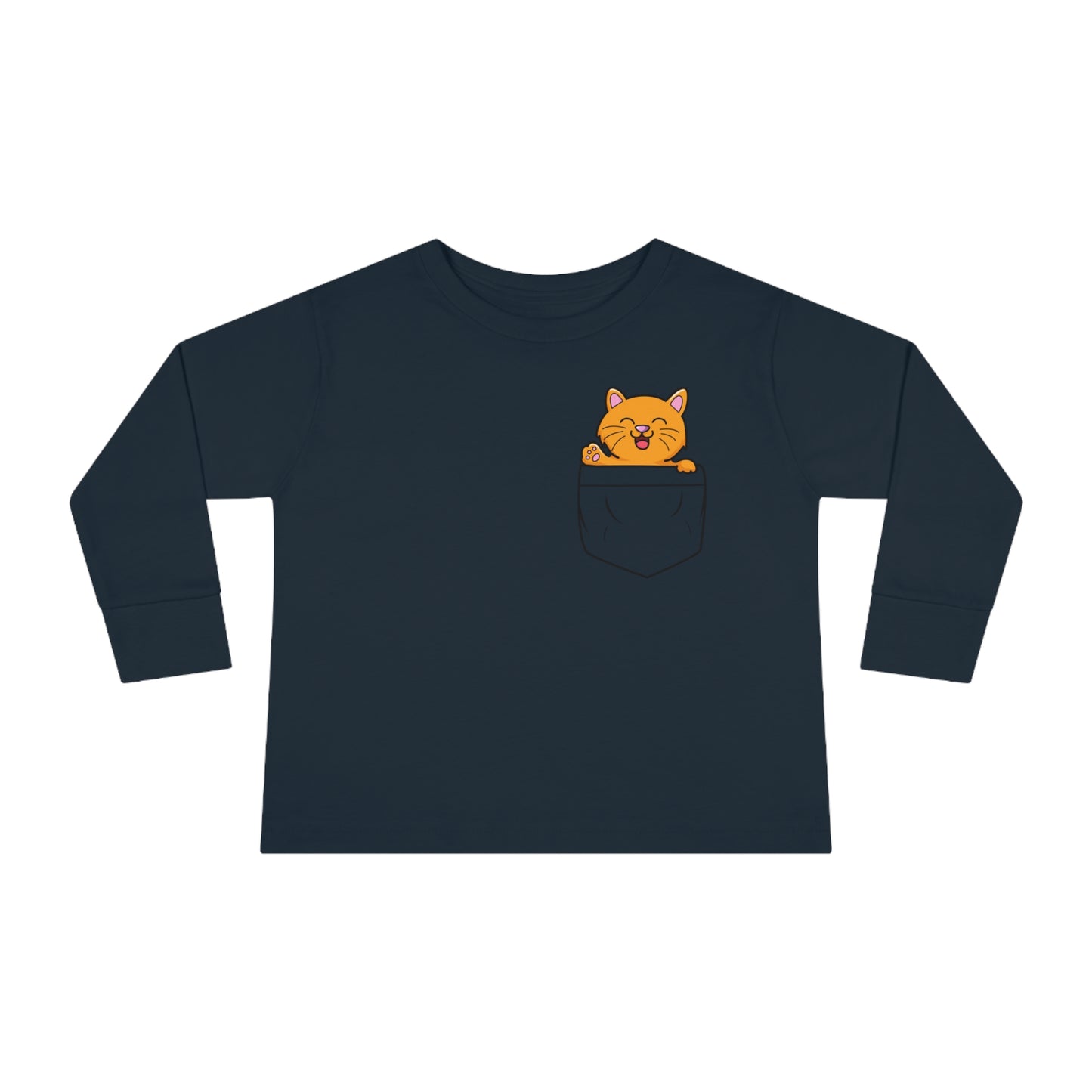 Kitty Cat Toddler Long Sleeve  Cuddly Bear T-shirt