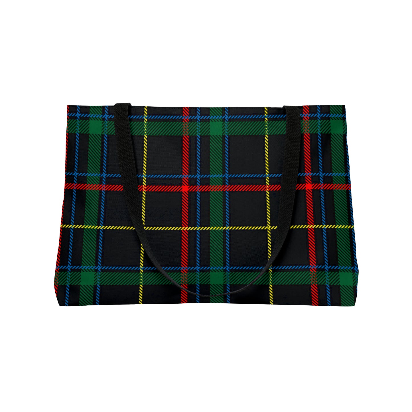 Mixed Colour Tartan Weekender Tote Bag