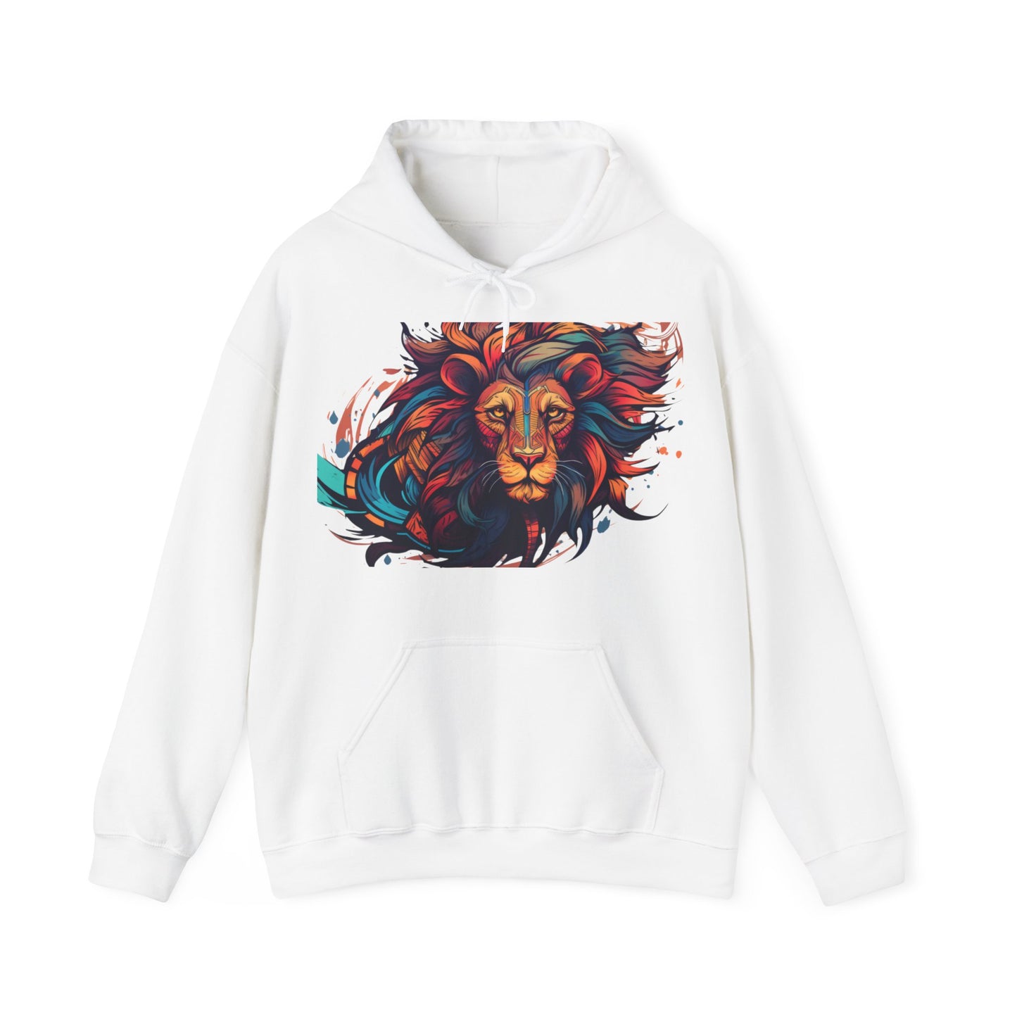 Lion Head Design Unisex Heavy Blend™ Hooded Sweatshirt