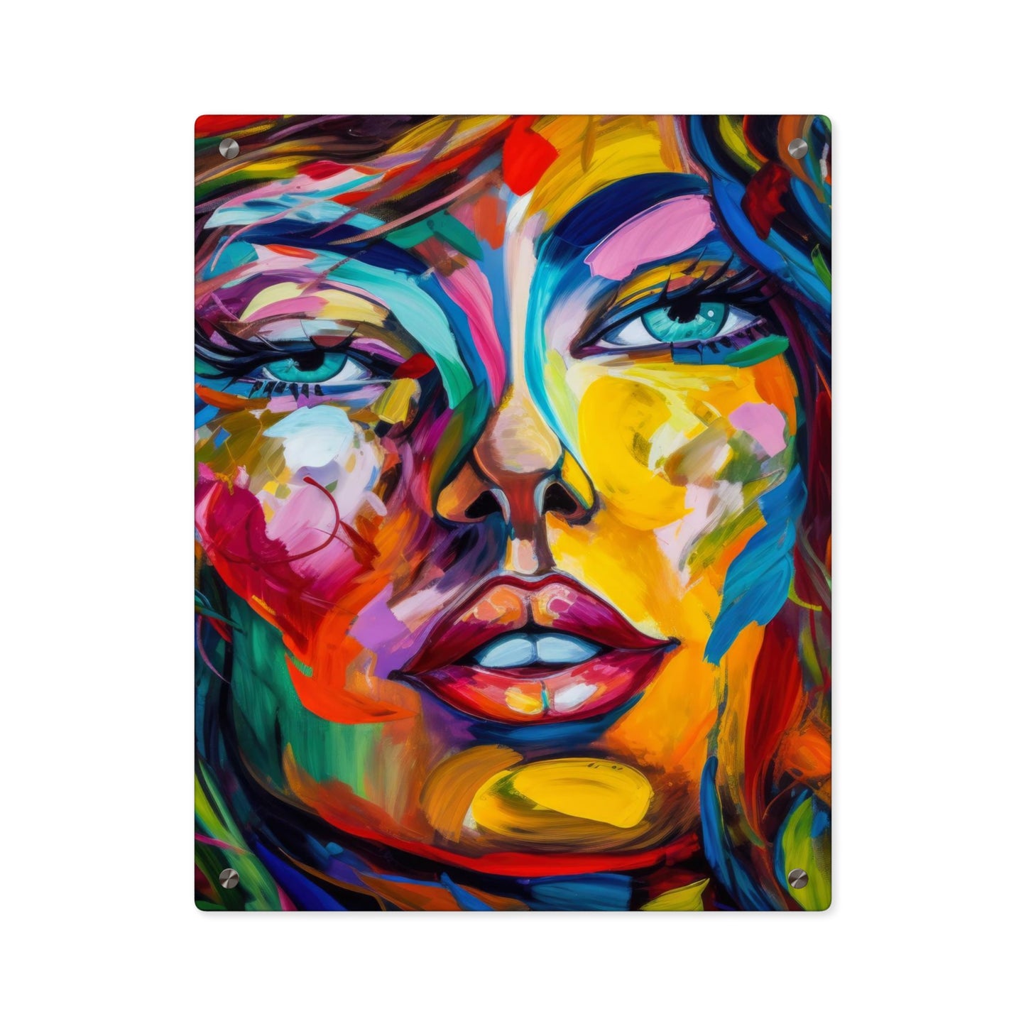 Colourful Lady Acrylic Wall Art Panels