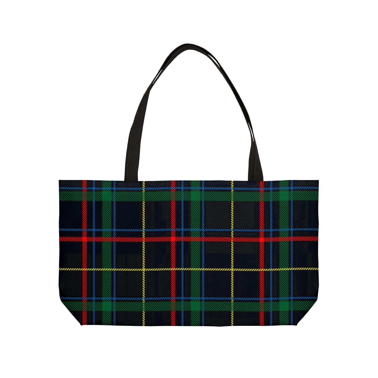 Mixed Colour Tartan Weekender Tote Bag