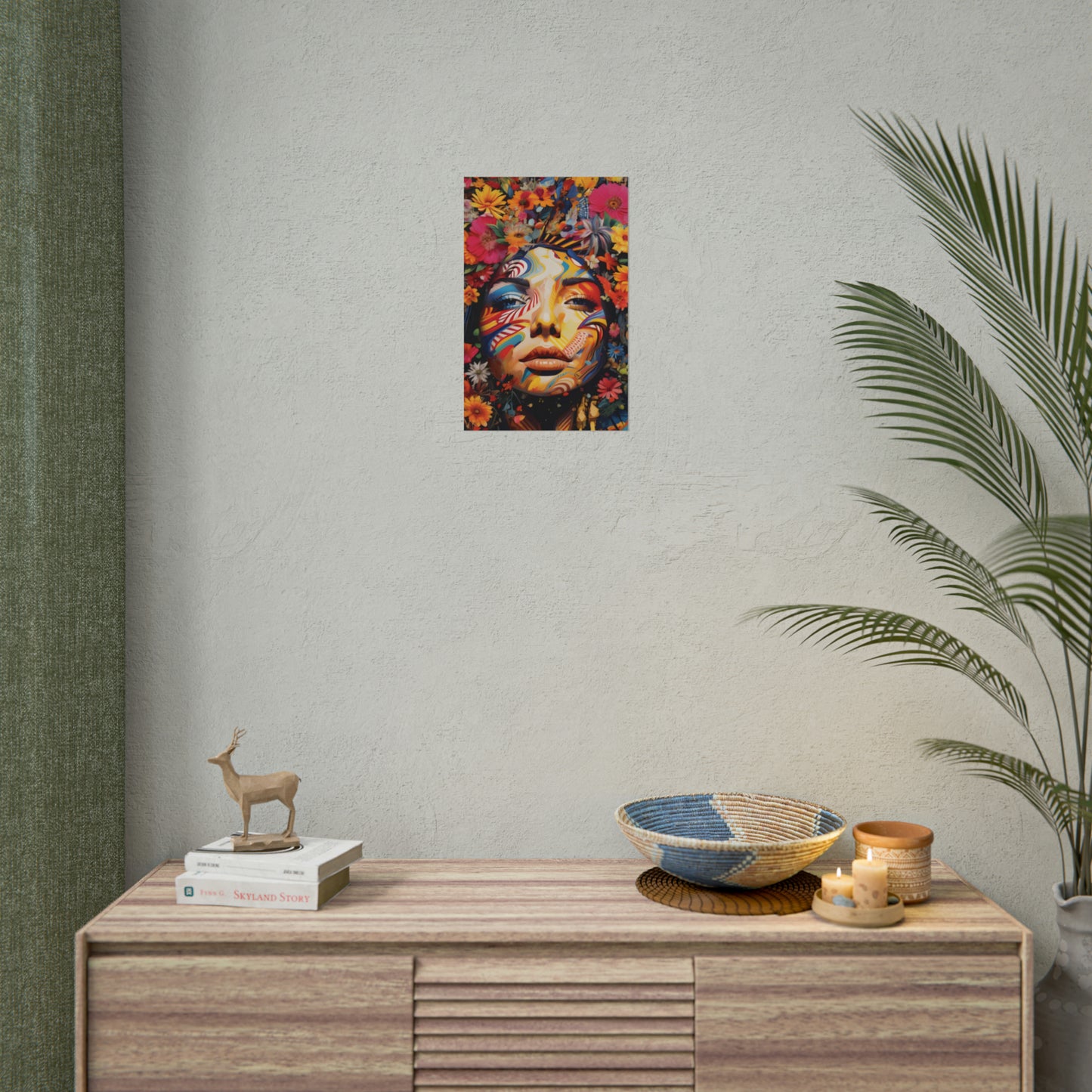 Colourful Disco Lady Wall Poster