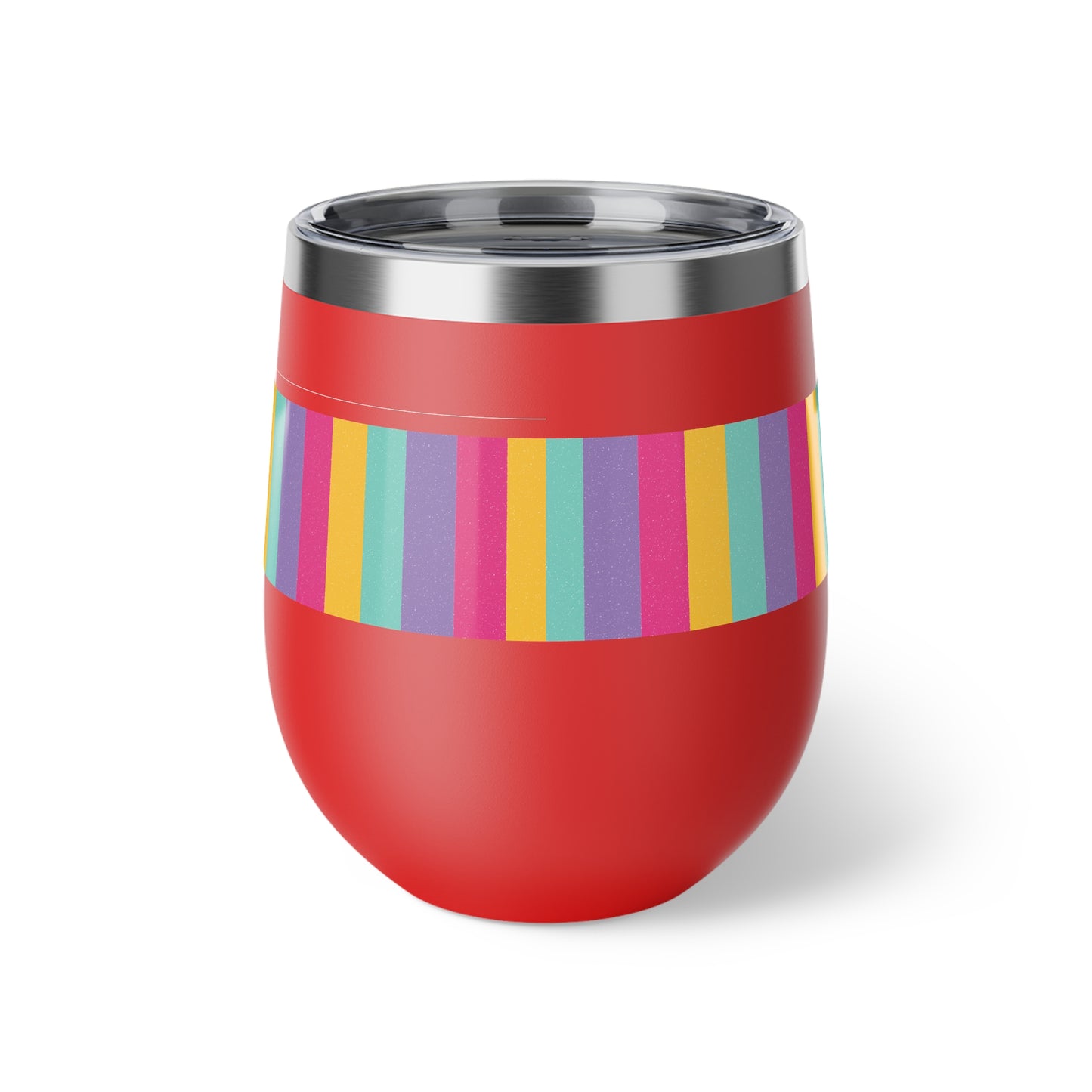 Bright Striped Copper Vacuum Insulated Cup, 12oz