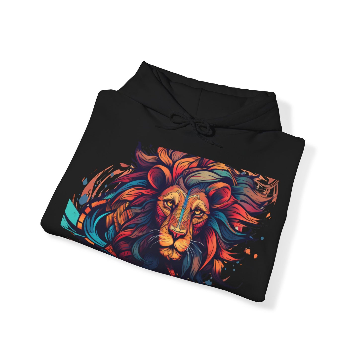 Lion Head Design Unisex Heavy Blend™ Hooded Sweatshirt