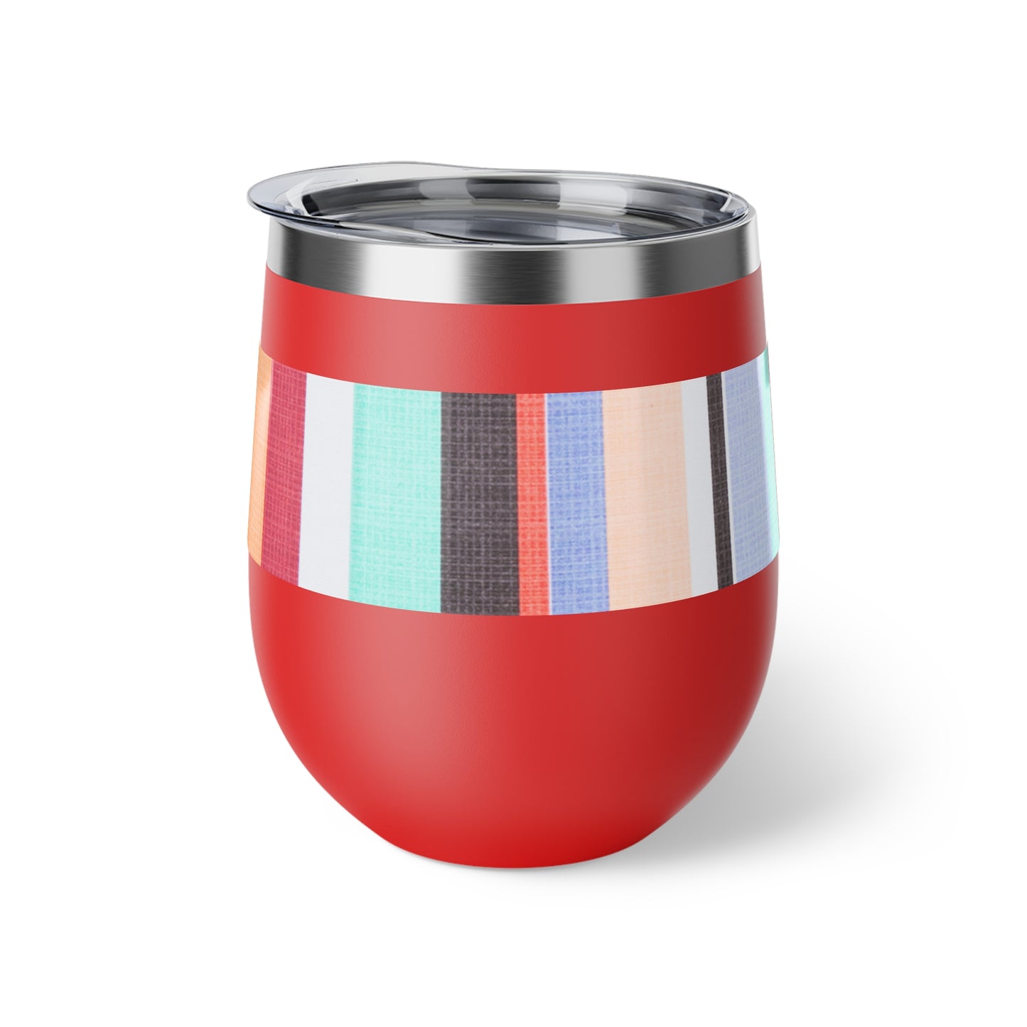 Candy Stripe Copper Vacuum Insulated Cup, 12oz