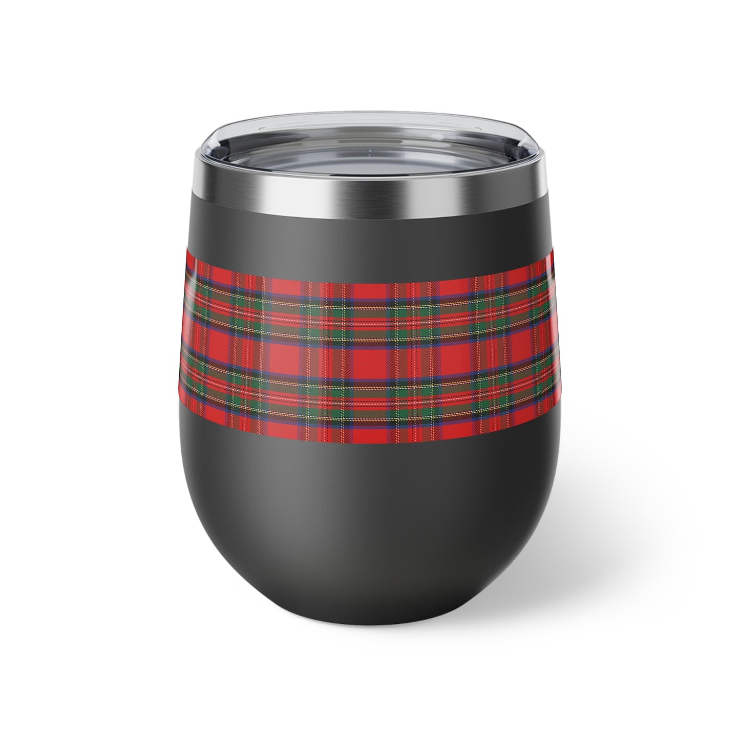 Red Tartan Vacuum Insulated Cup, 12oz