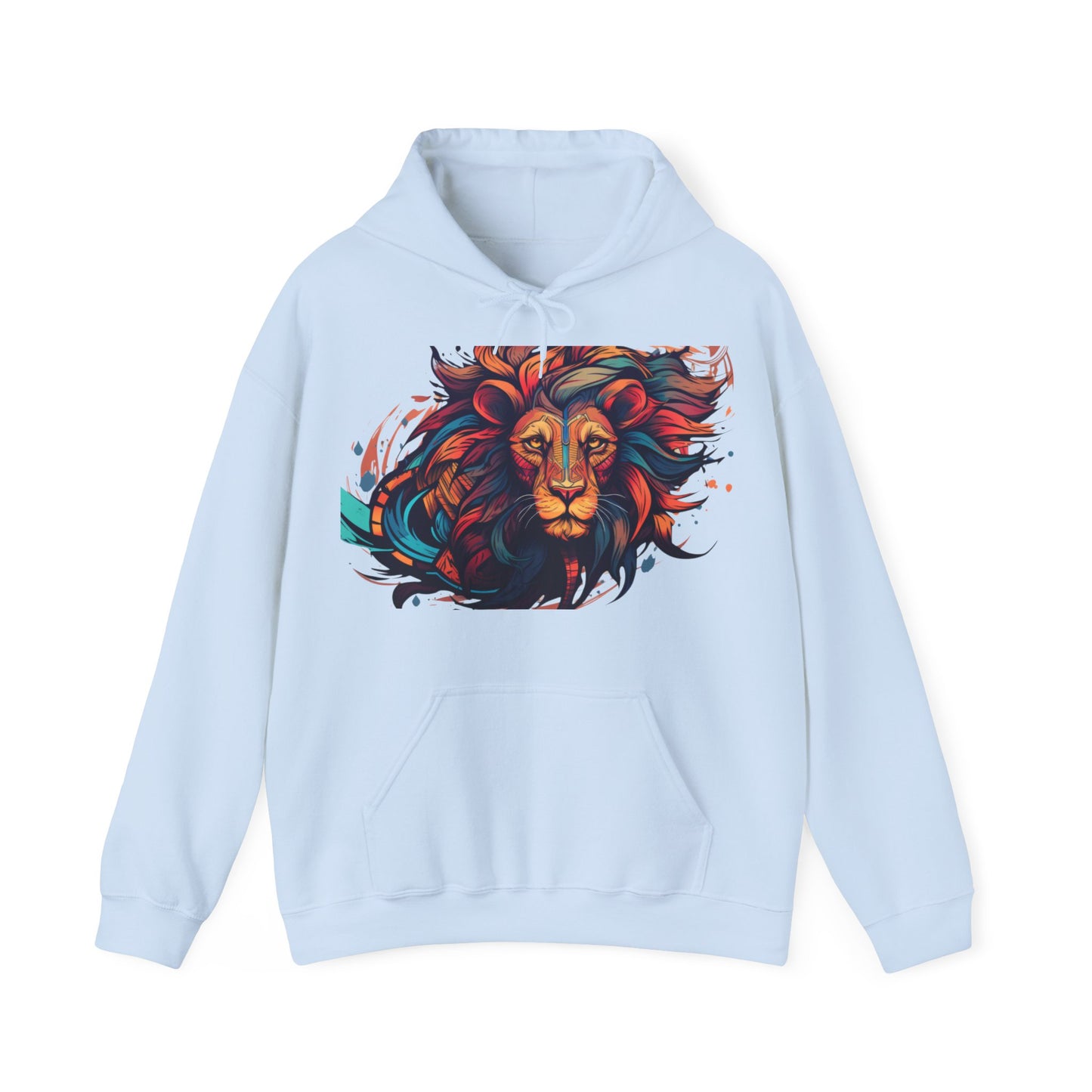 Lion Head Design Unisex Heavy Blend™ Hooded Sweatshirt