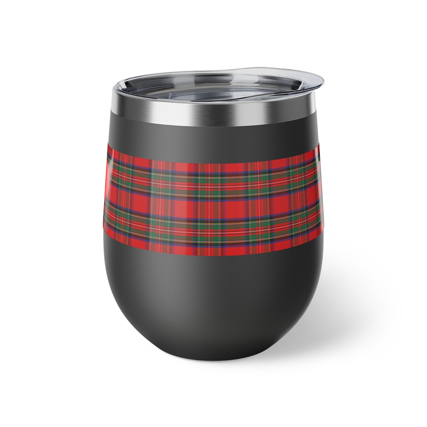 Red Heart Tartan Vacuum Insulated Cup, 12oz