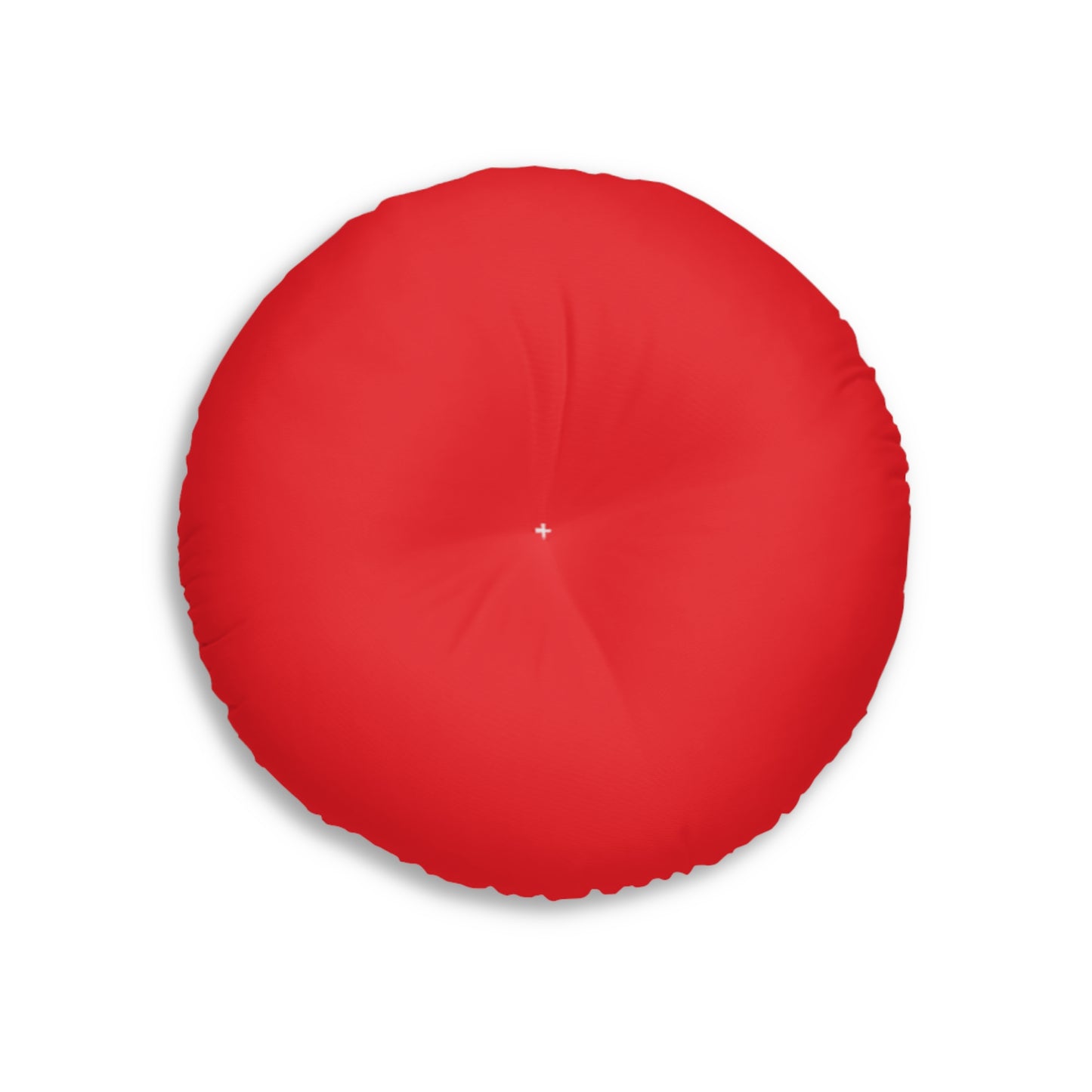 Red Heart Tufted Floor Pillow, Round