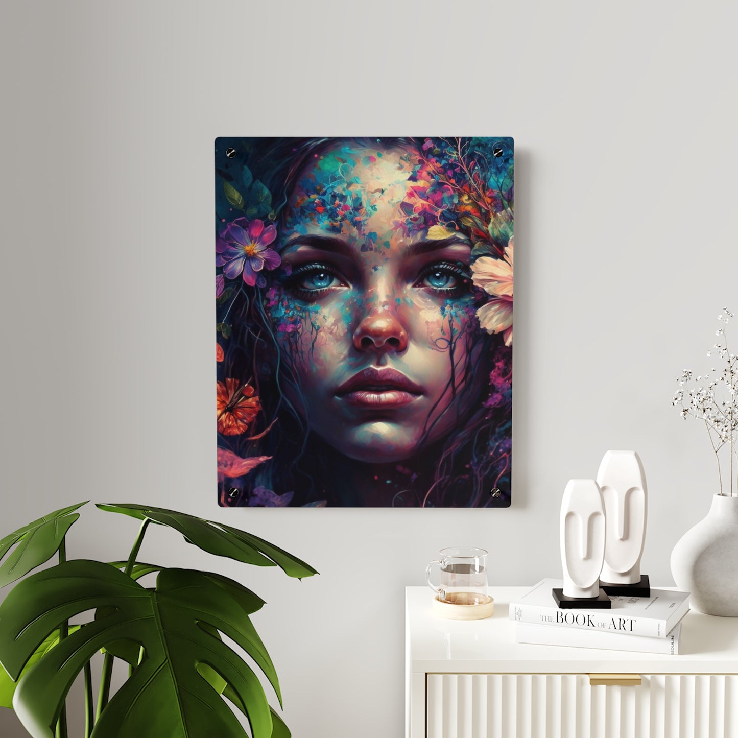 Dark  Lady Acrylic Wall Art Panels