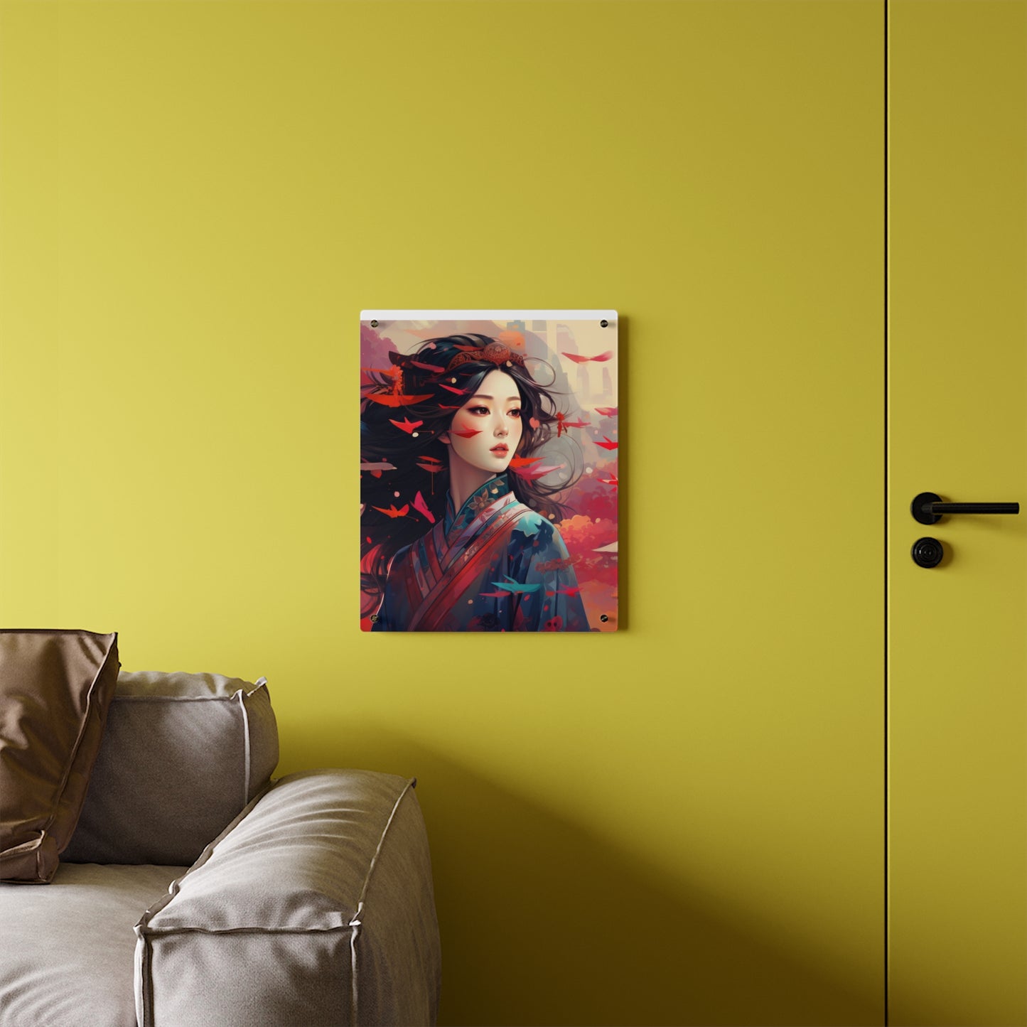 Asian Lady in Acrylic Wall Art Panels