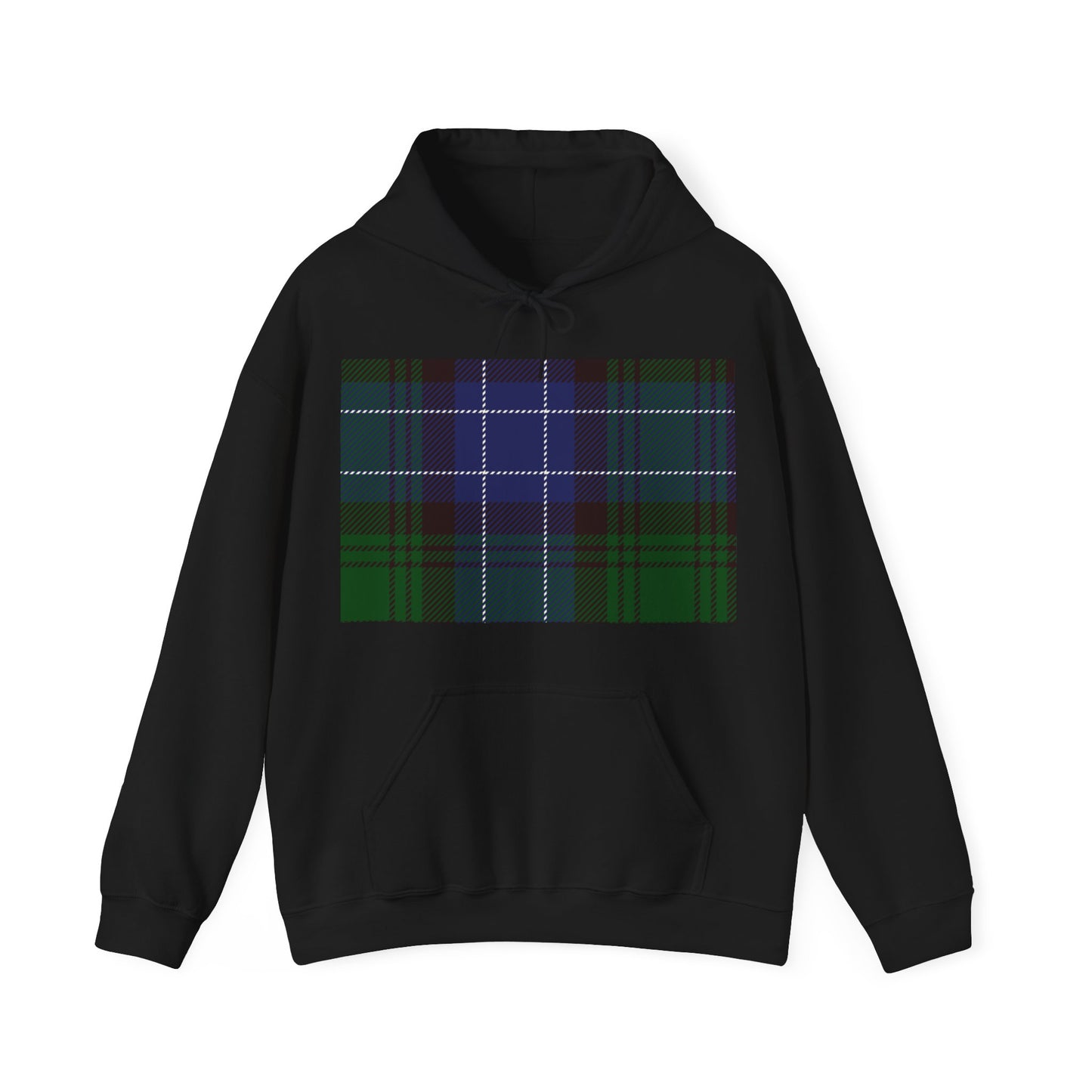 Blue Tartan Style Hoodie Unisex Heavy Blend™ Hooded Sweatshirt