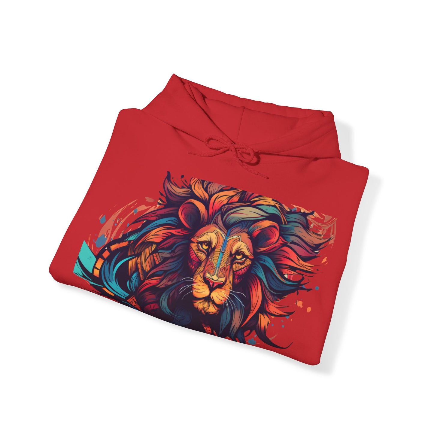 Lion Head Design Unisex Heavy Blend™ Hooded Sweatshirt