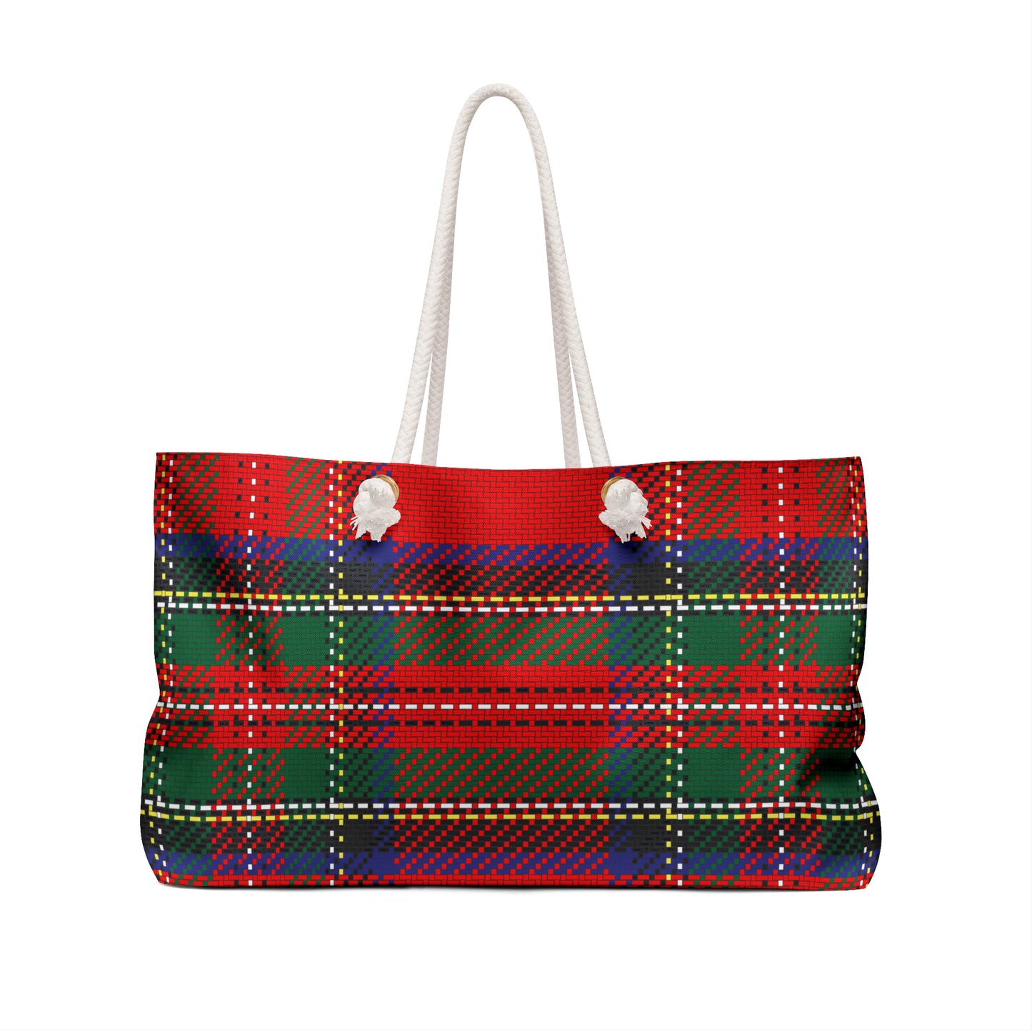 Large  Red Tartan Weekender Bag