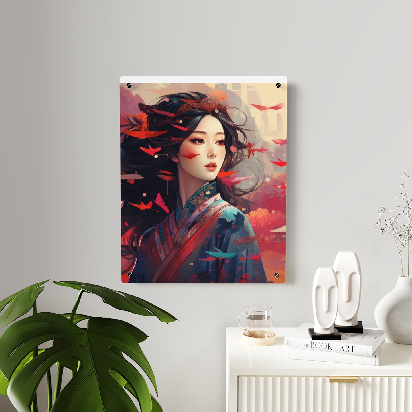 Asian Lady in Acrylic Wall Art Panels