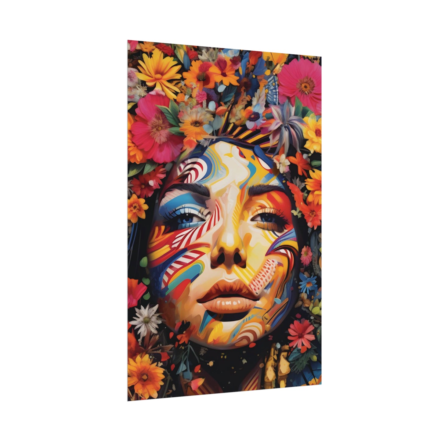 Colourful Disco Lady Wall Poster