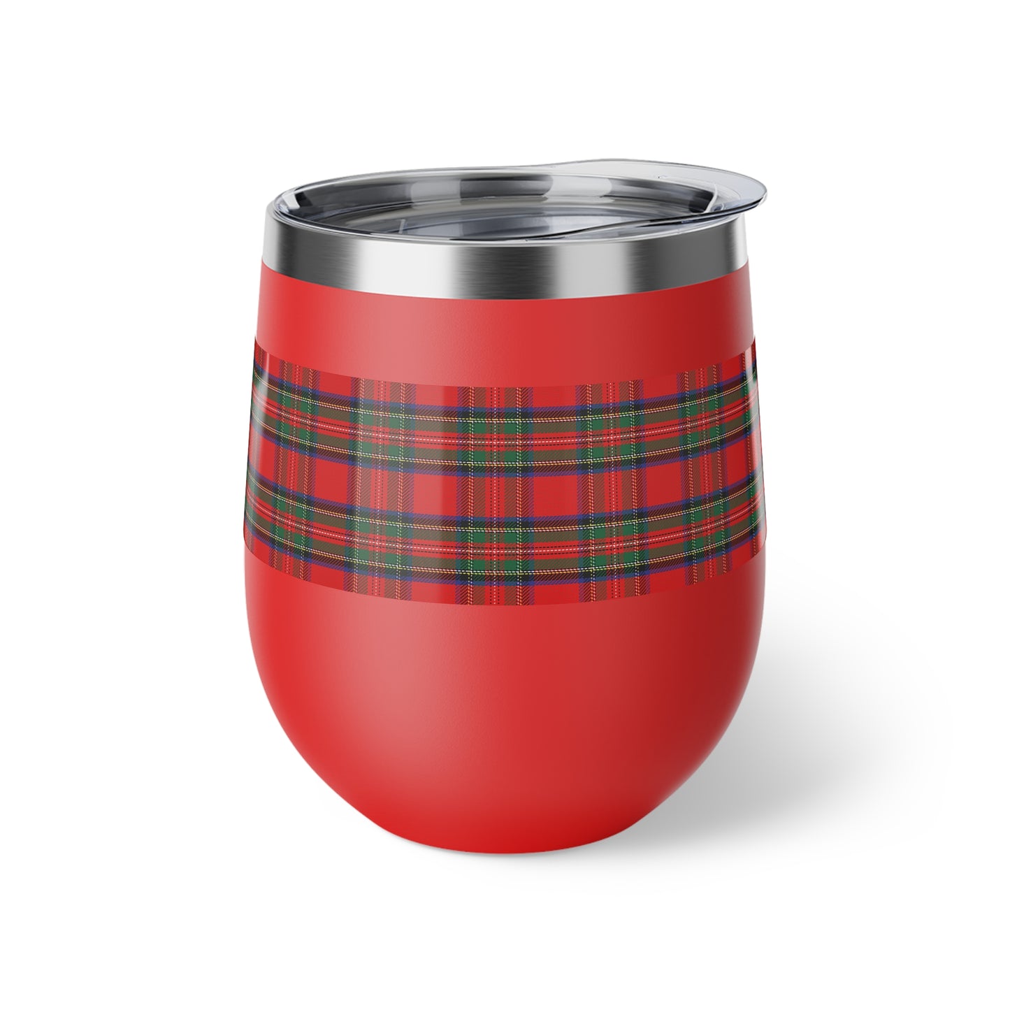 Red Tartan Vacuum Insulated Cup, 12oz