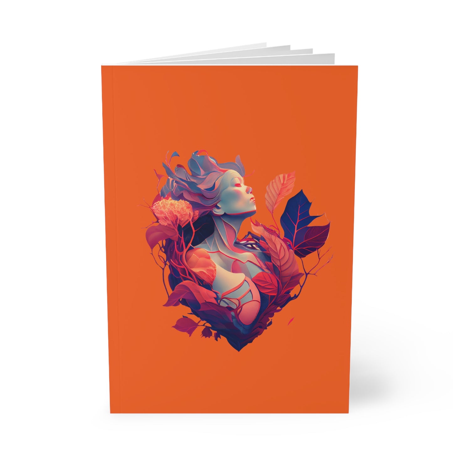 Carnelian Lady of Hearts Softcover Notebook, A5