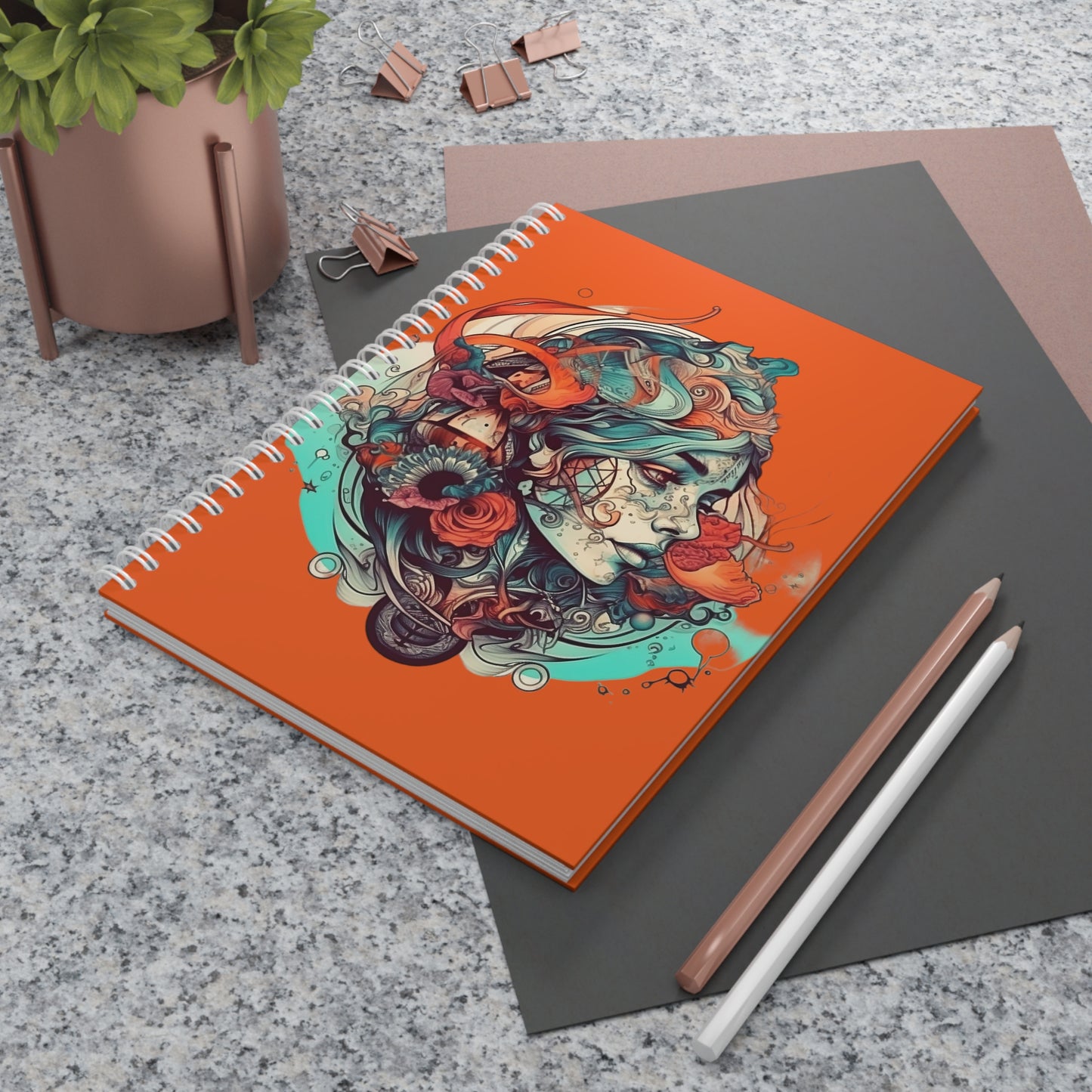 Carnelian Lady Theme Inspired  Spiral Notebook