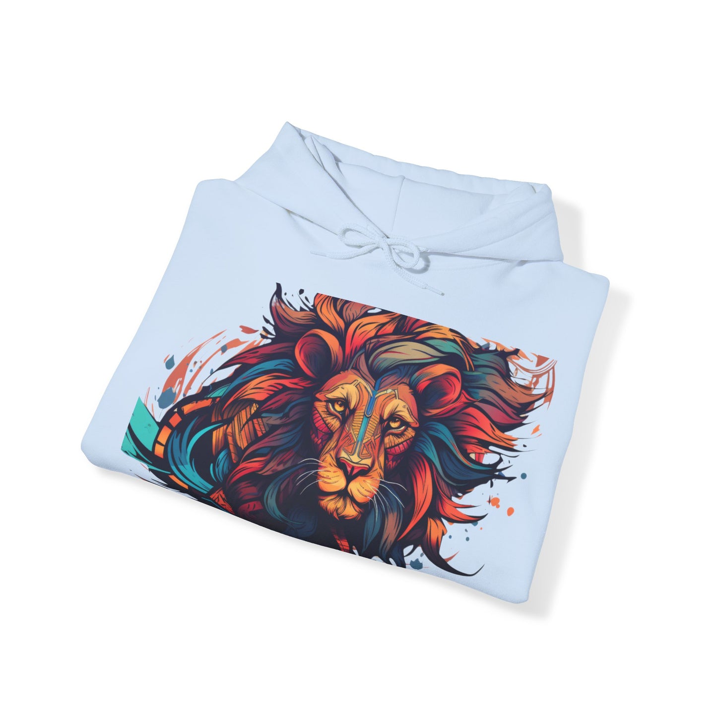 Lion Head Design Unisex Heavy Blend™ Hooded Sweatshirt