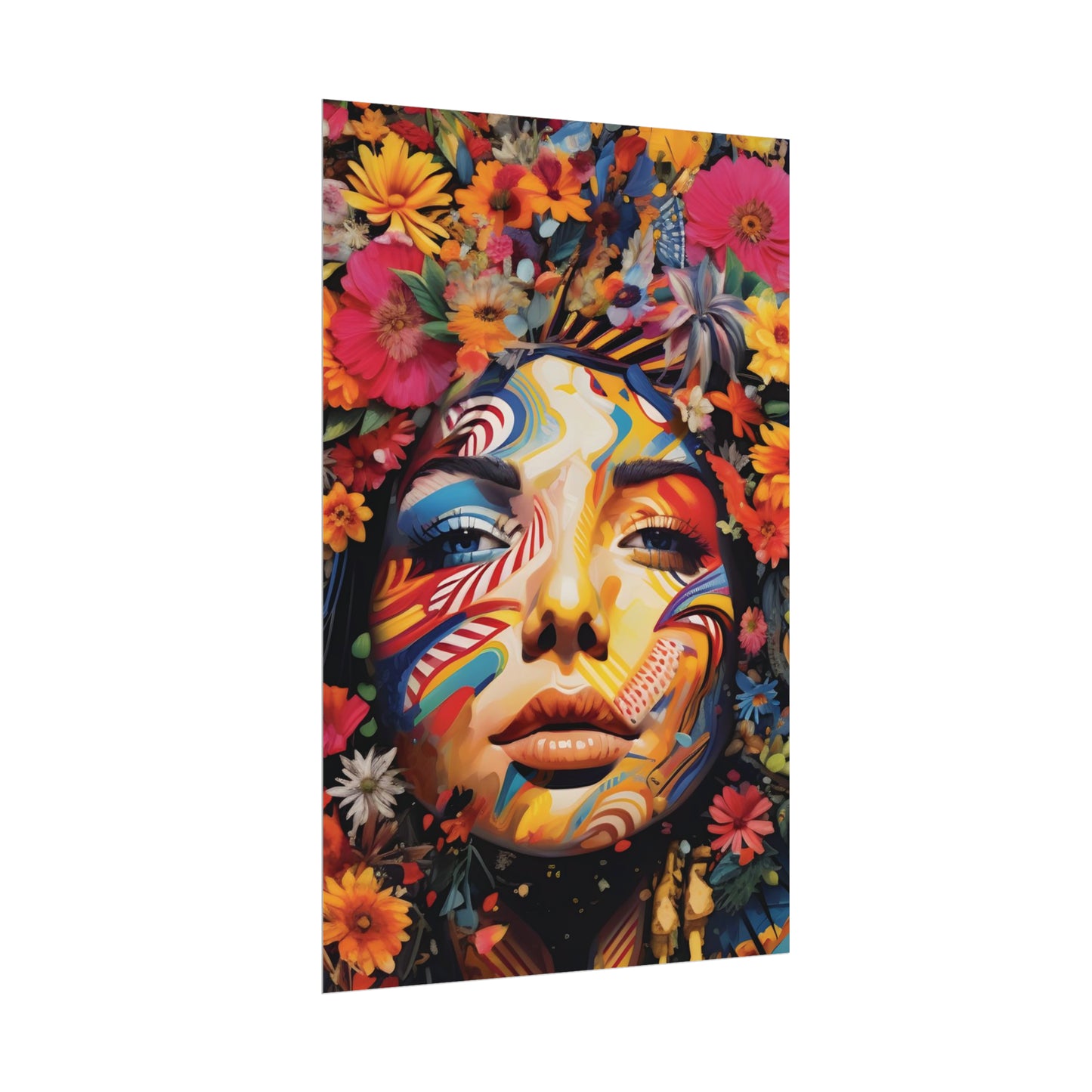 Colourful Disco Lady Wall Poster