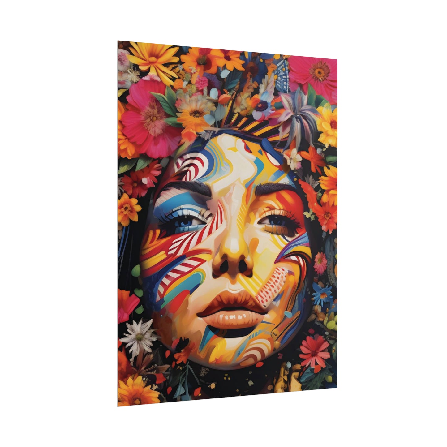 Colourful Disco Lady Wall Poster