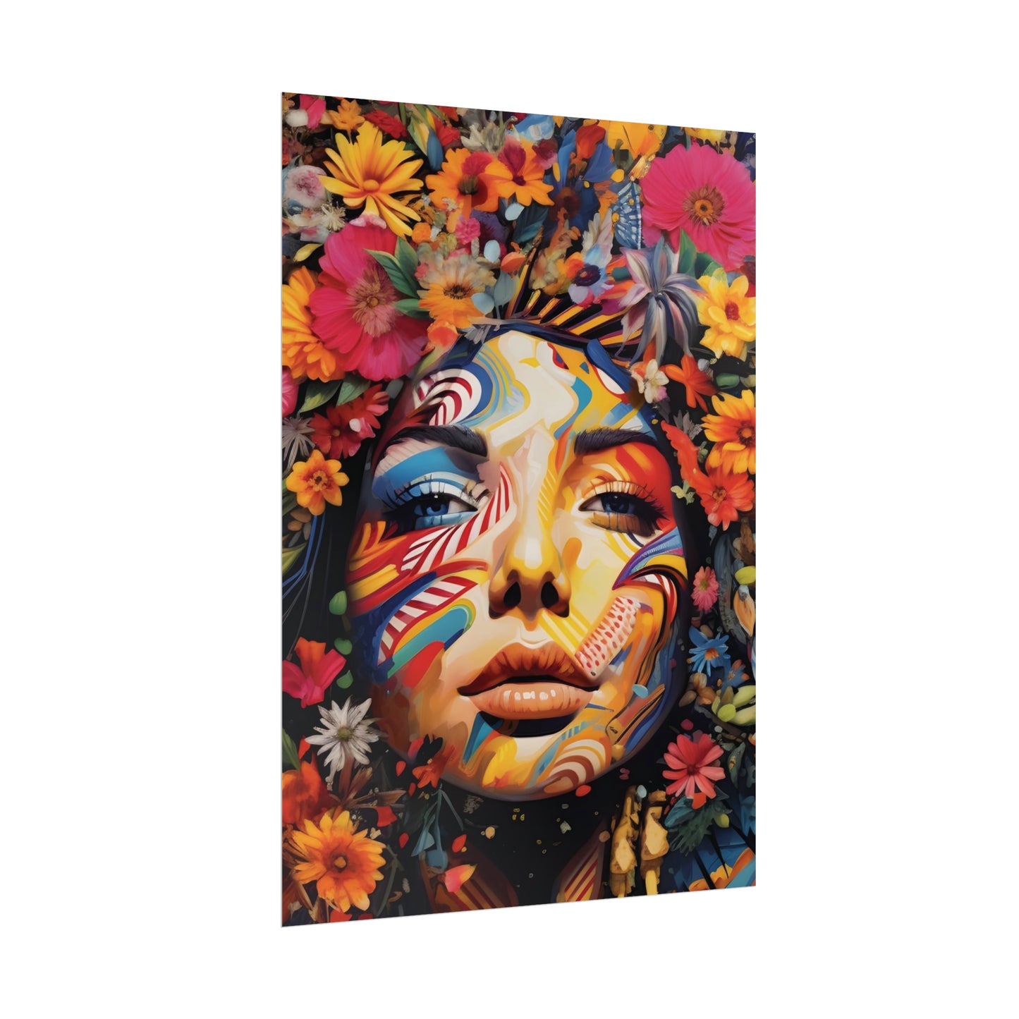 Colourful Disco Lady Wall Poster