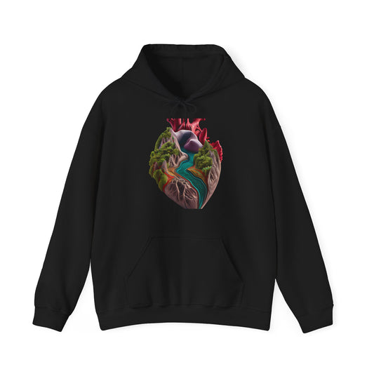 Open Hearts Hoodie Unisex Heavy Blend™ Hooded Sweatshirt