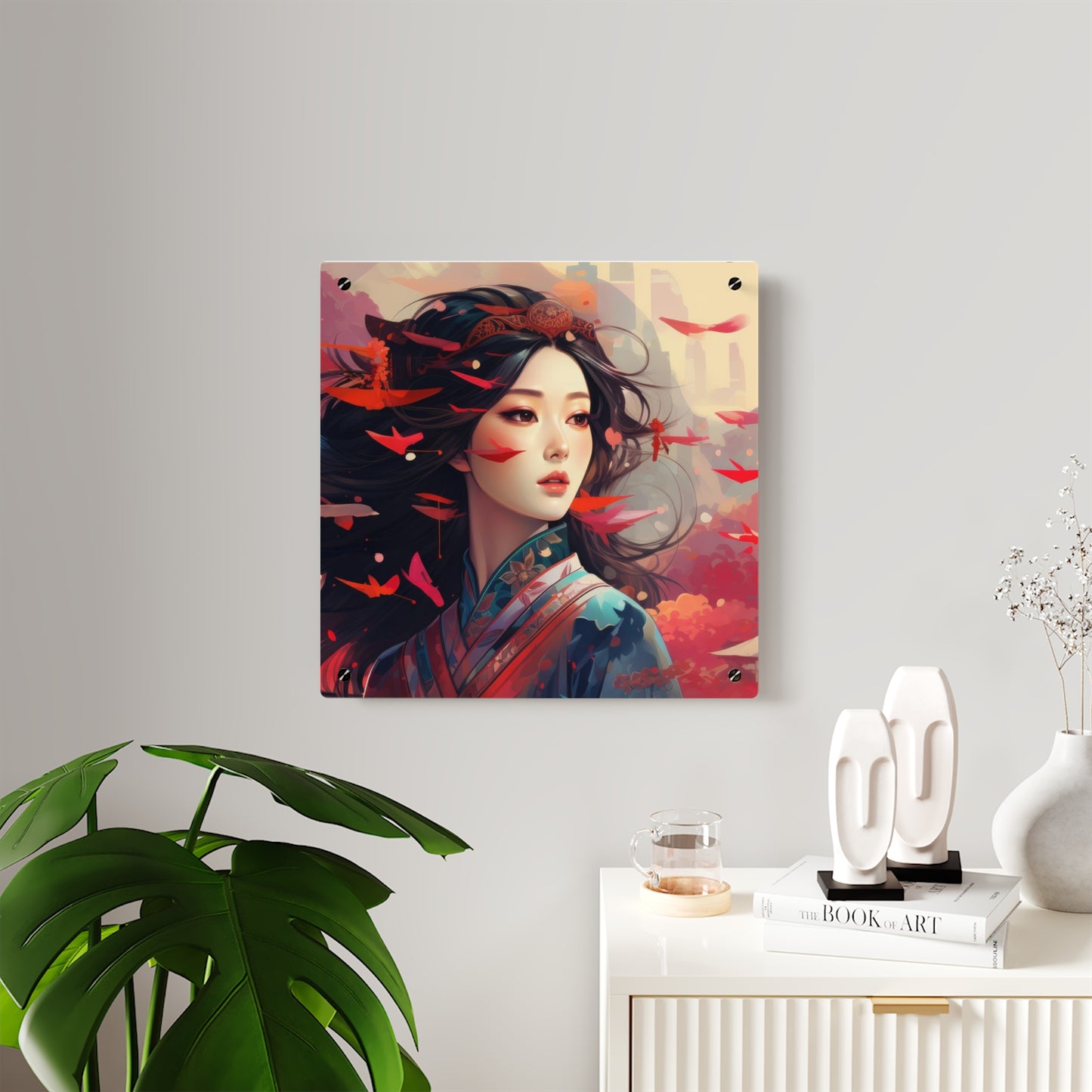 Asian Lady in Acrylic Wall Art Panels