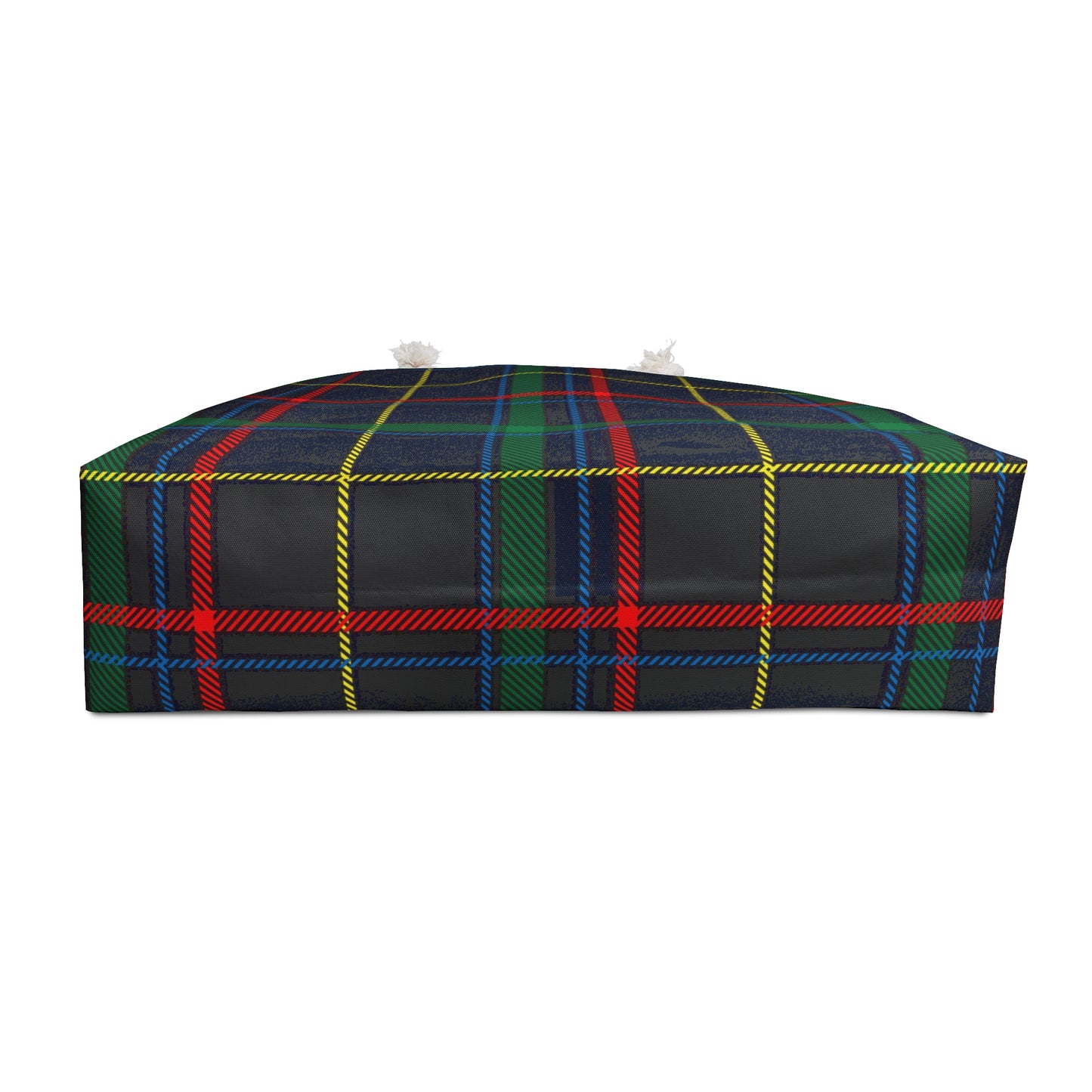 Large  Red, Black, Blue Tartan Weekender Bag