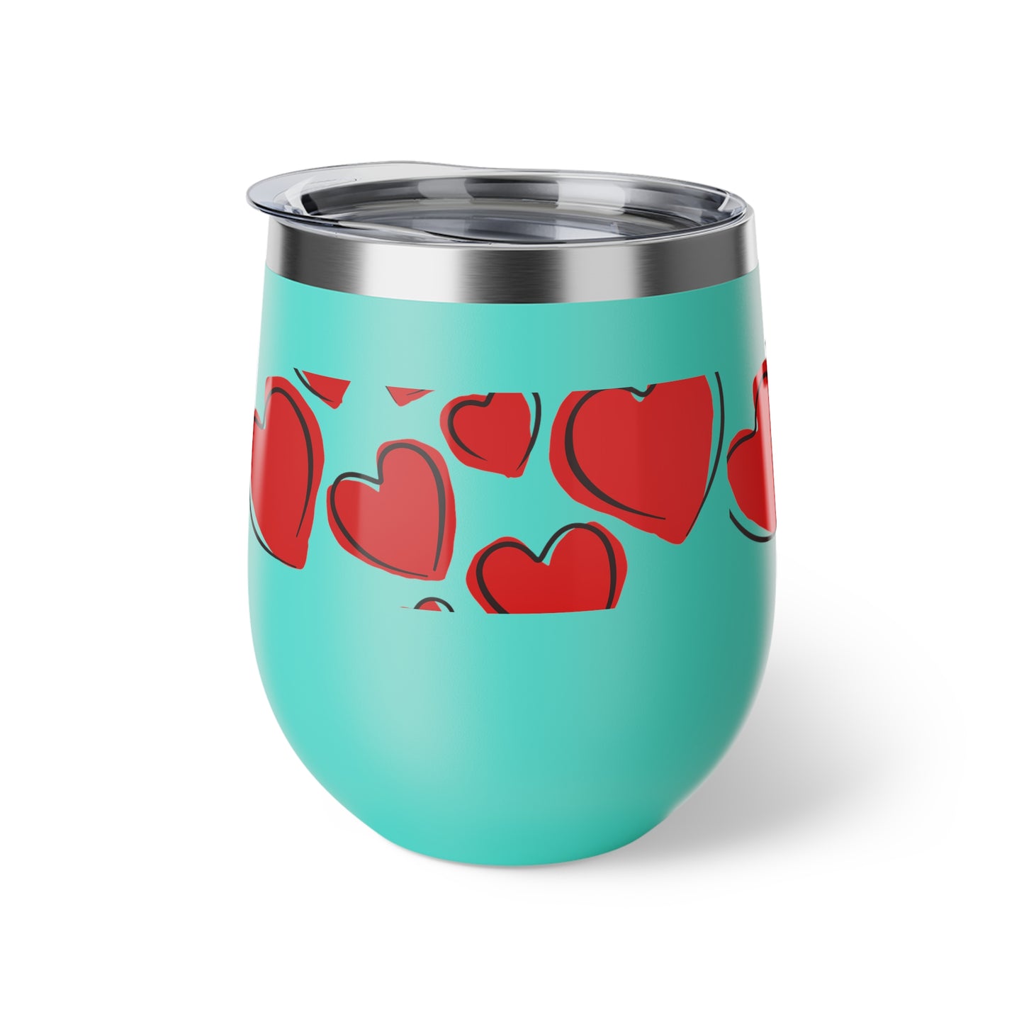 Love Hearts Copper Vacuum Insulated Cup, 12oz