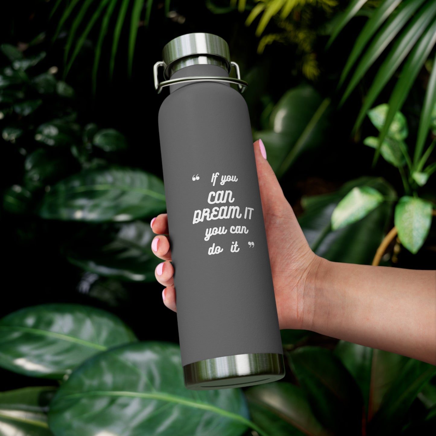 Inspirational Copper Vacuum Insulated Bottle, 22oz