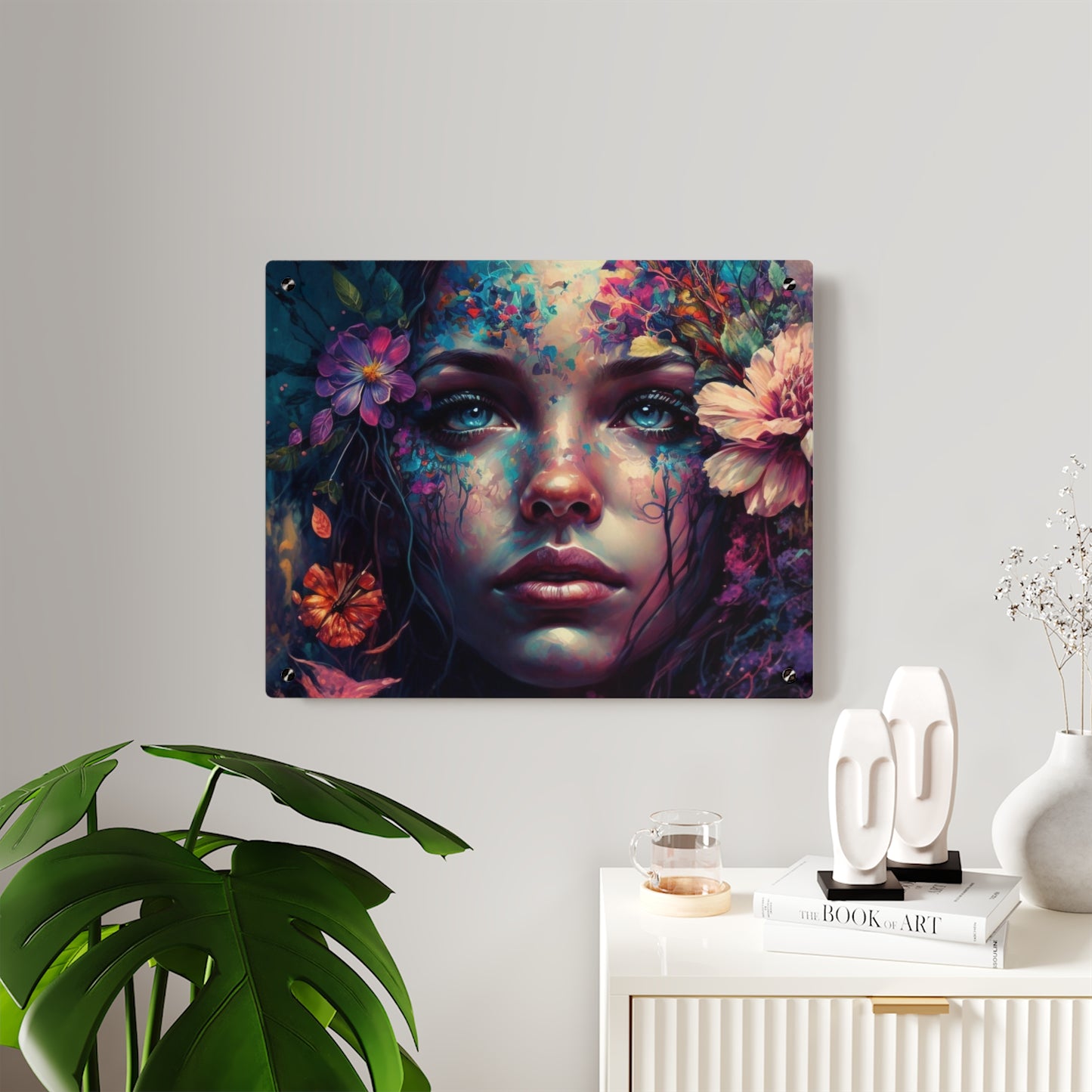 Dark  Lady Acrylic Wall Art Panels