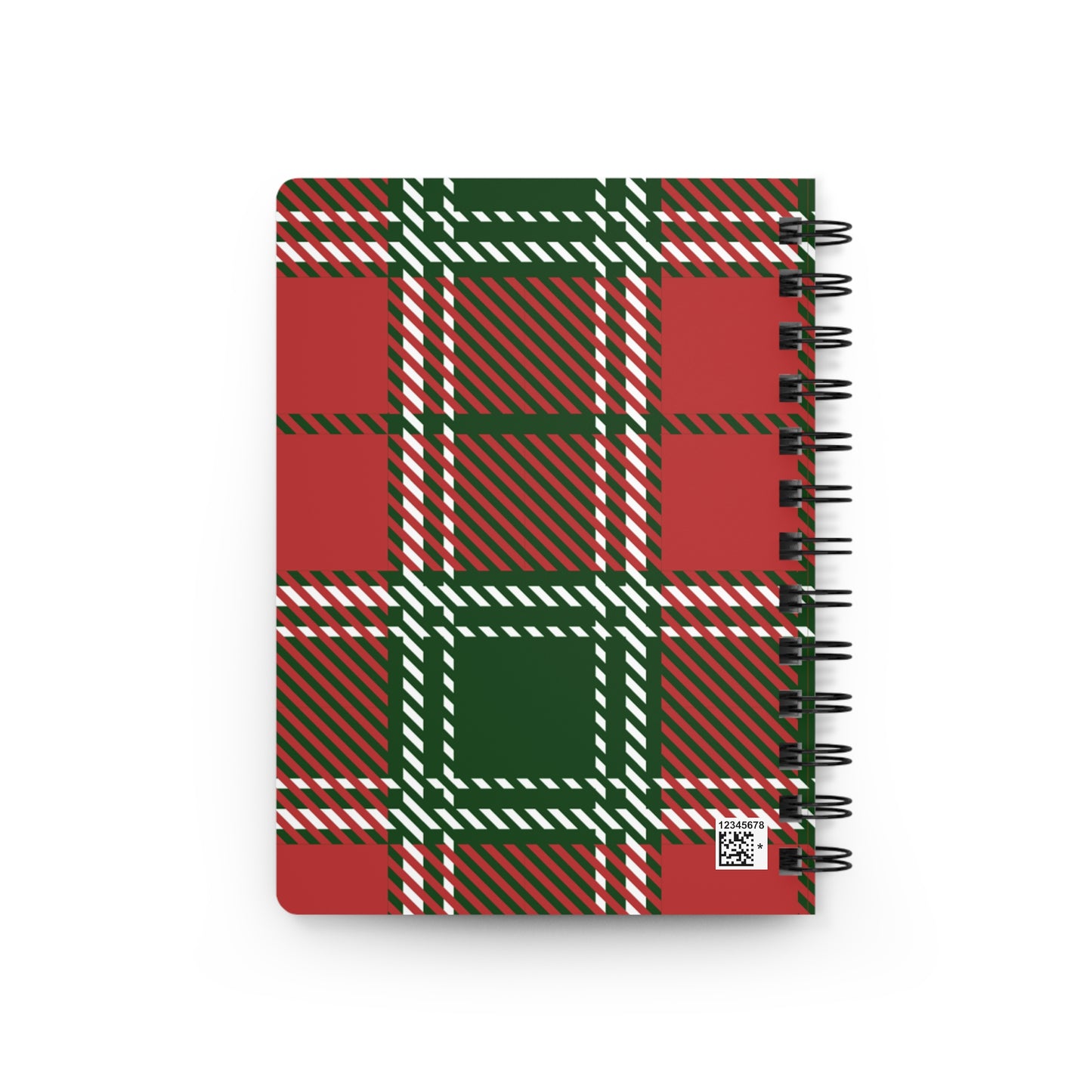 Red Tartan Spiral Bound Journal