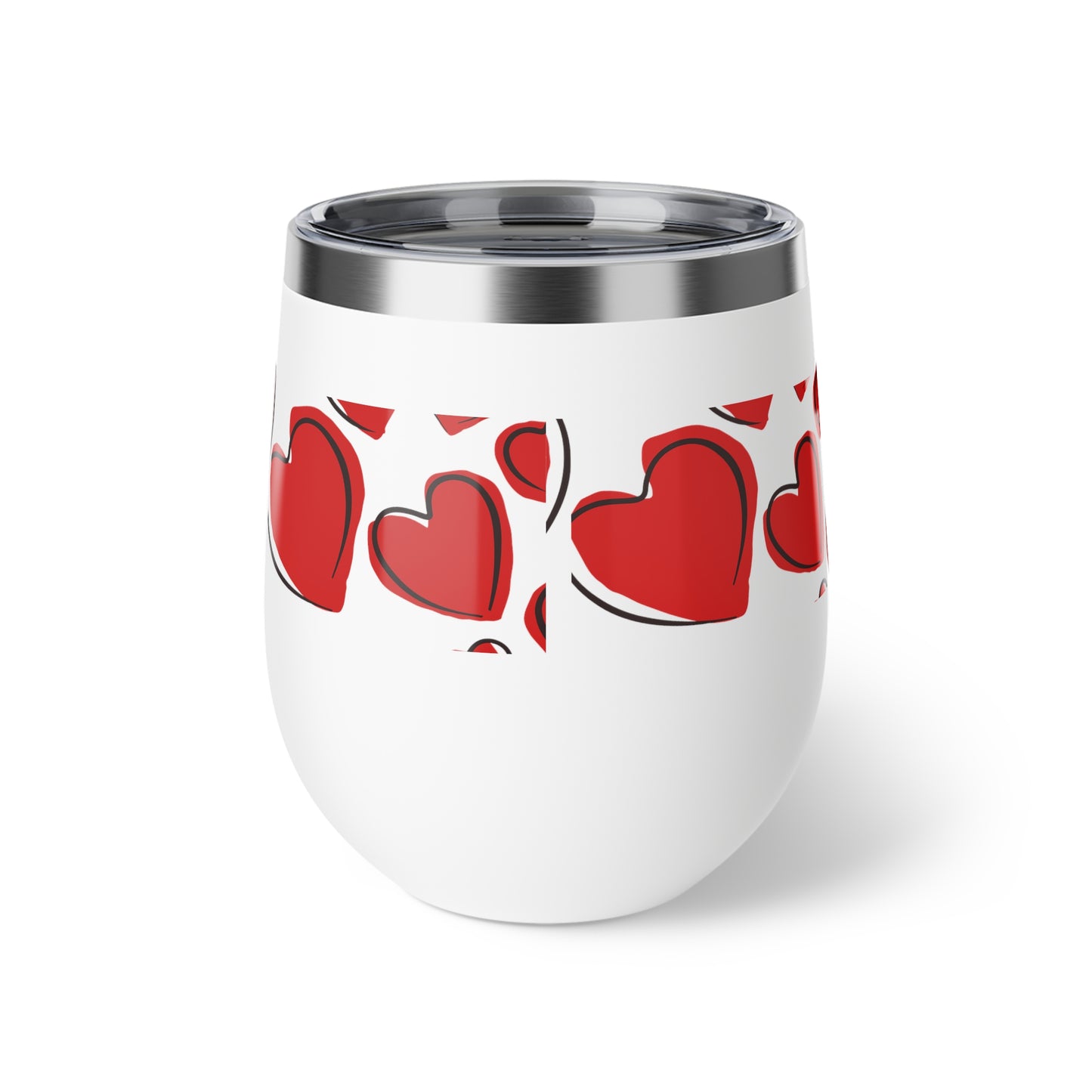 Love Hearts Copper Vacuum Insulated Cup, 12oz