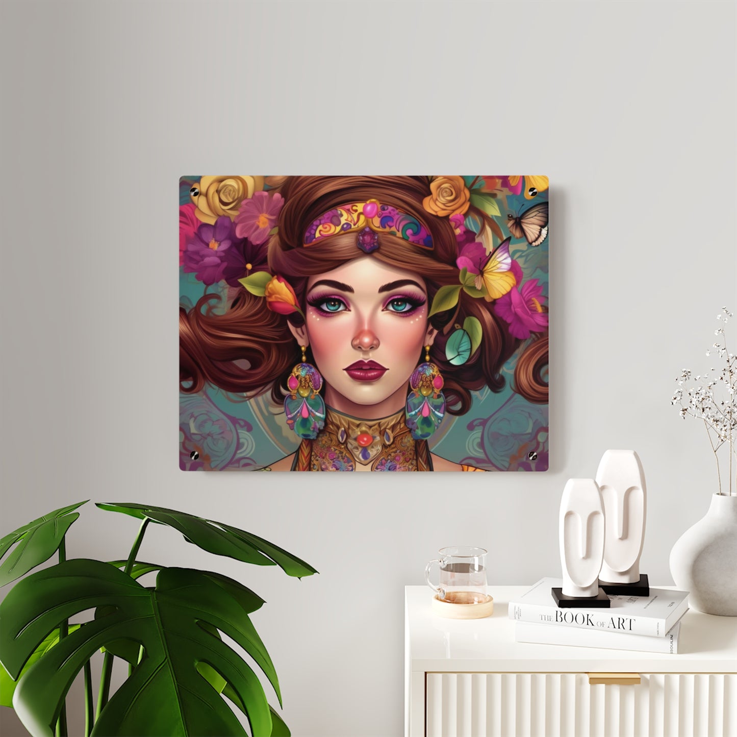 Lady  Spring Acrylic Wall Art Panels