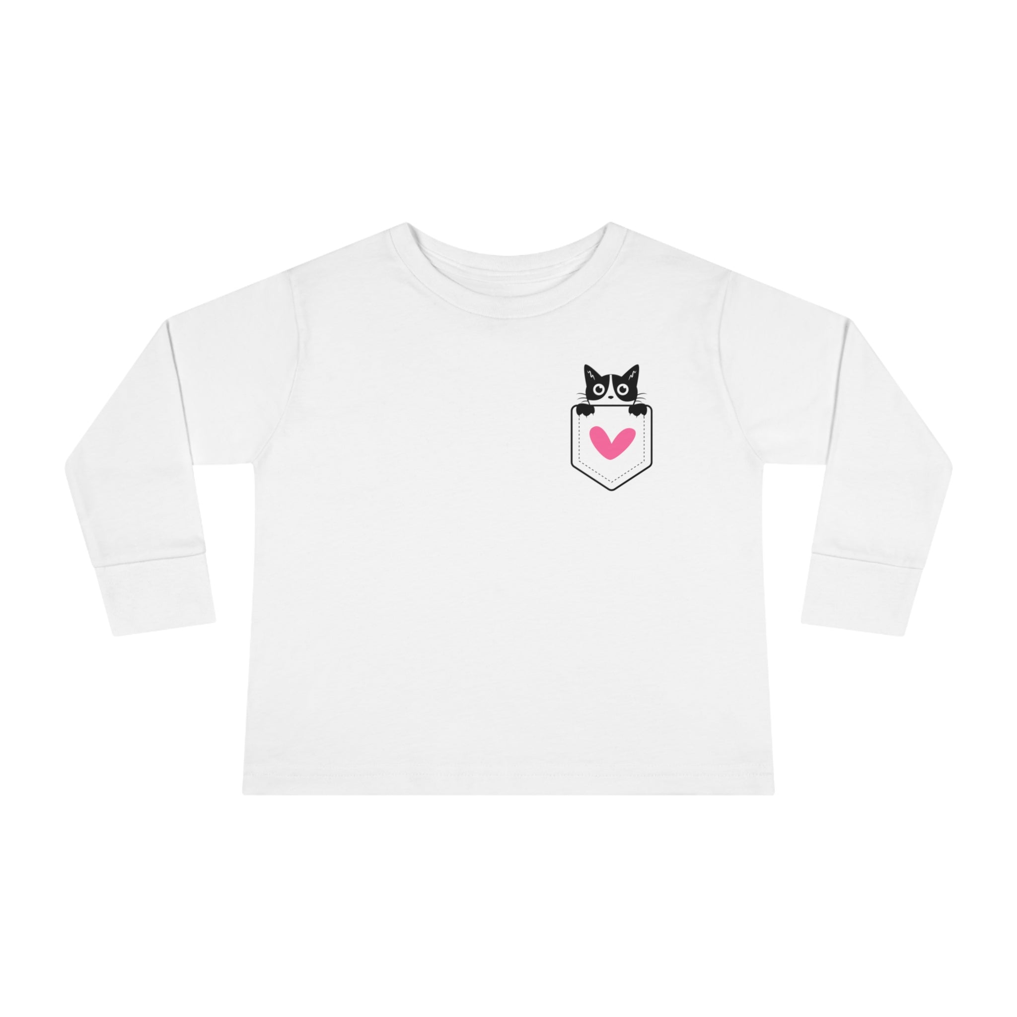 Kitty Love Toddler Long Sleeve  T-shirt