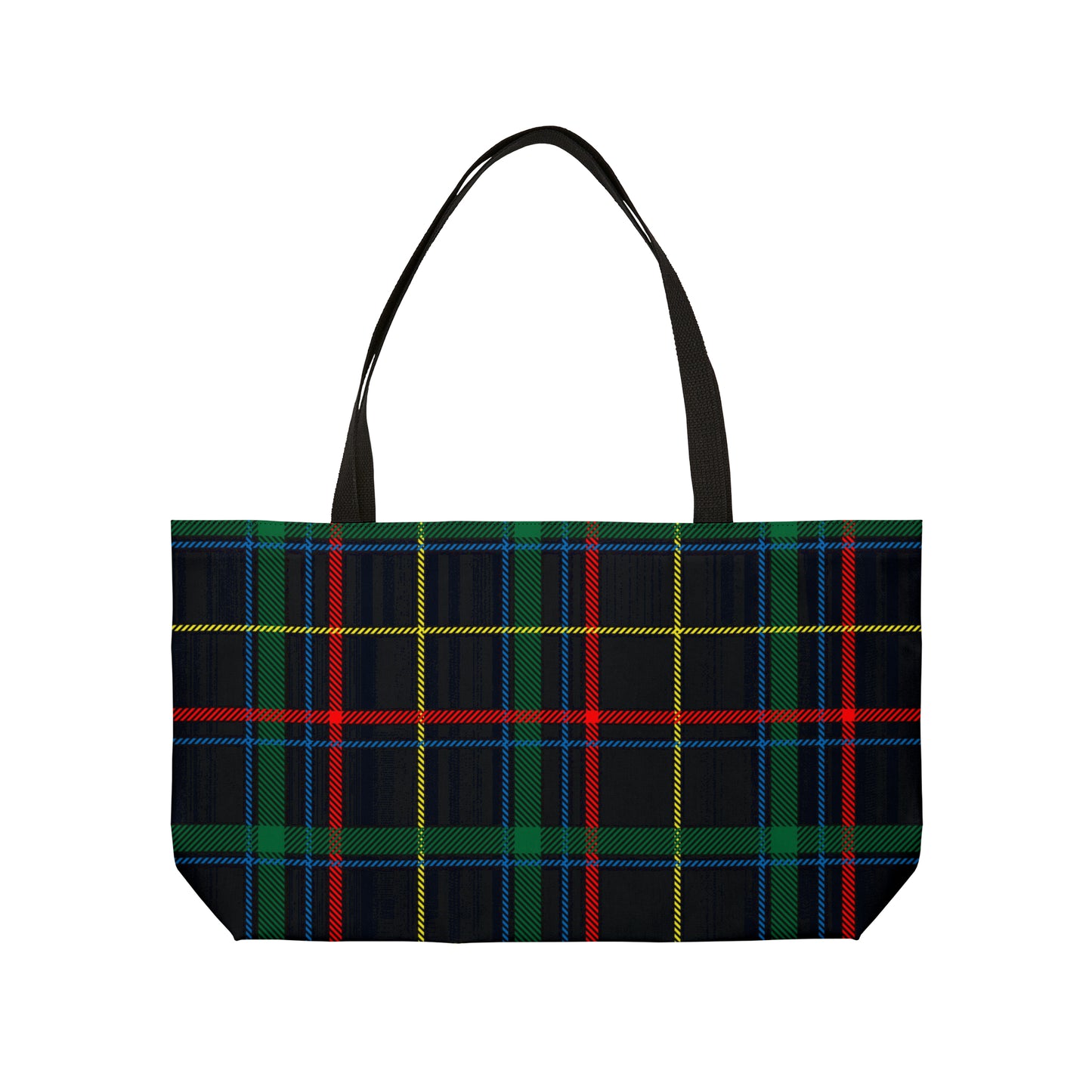 Mixed Colour Tartan Weekender Tote Bag