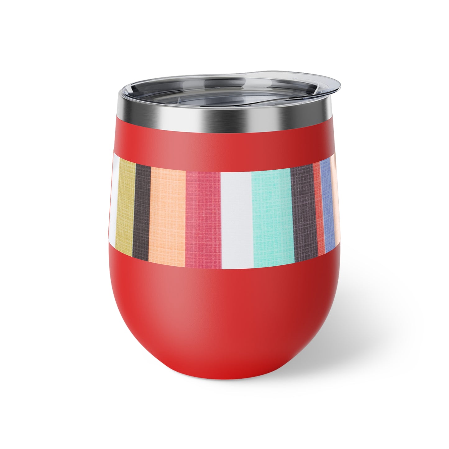 Candy Stripe Copper Vacuum Insulated Cup, 12oz