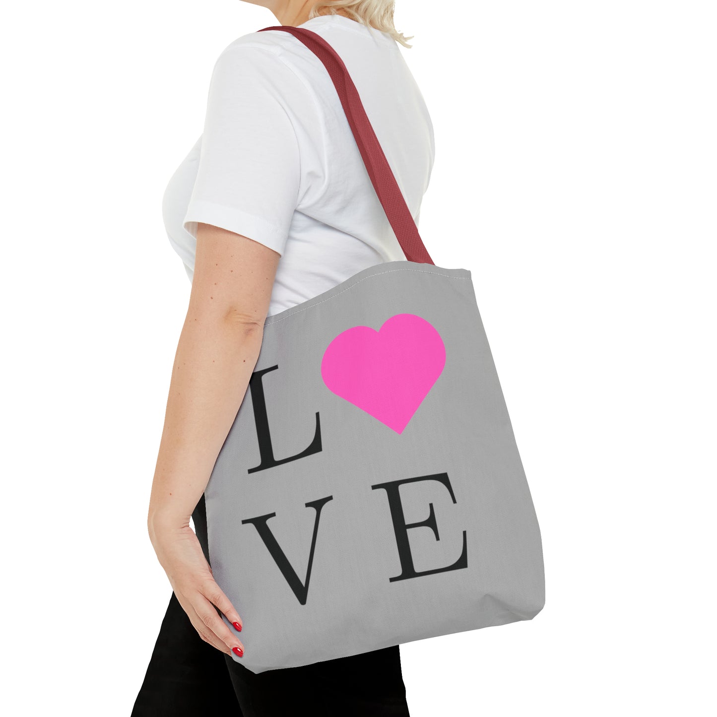 GreyTote Bag  All about Love