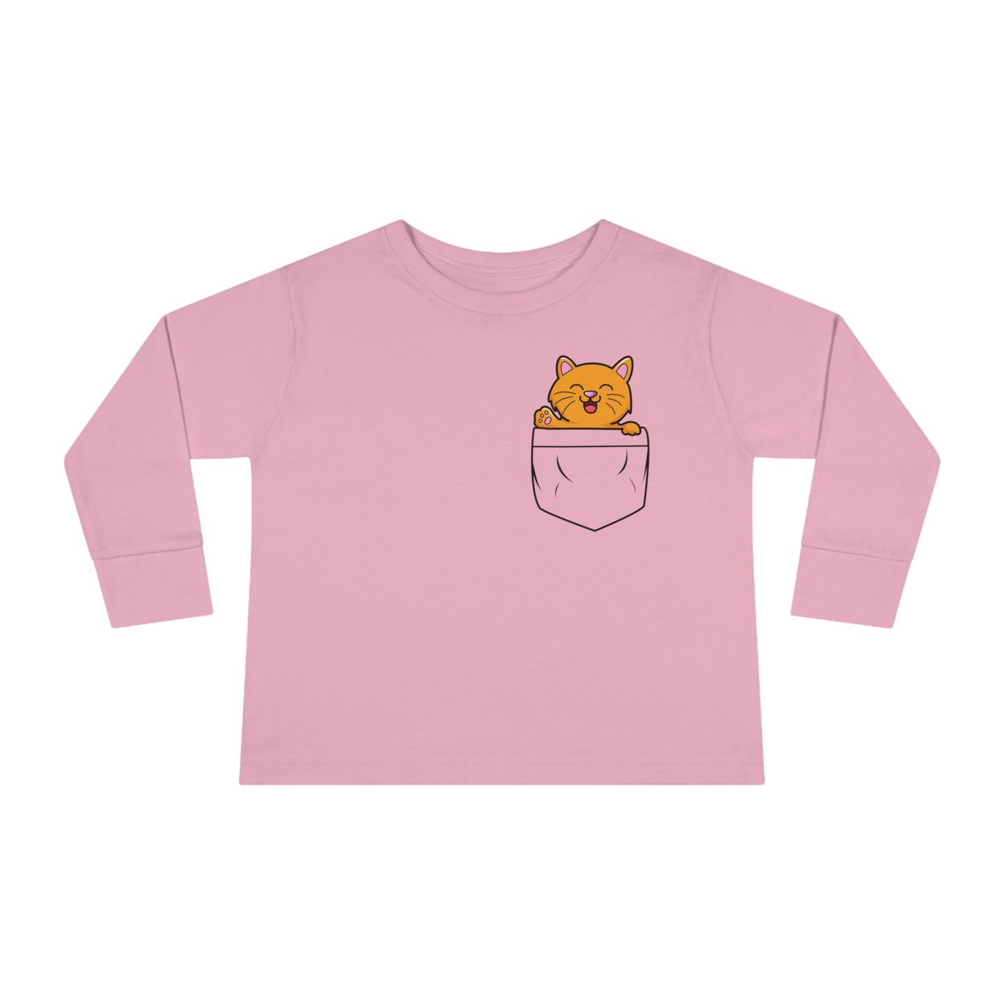 Kitty Cat Toddler Long Sleeve  Cuddly Bear T-shirt