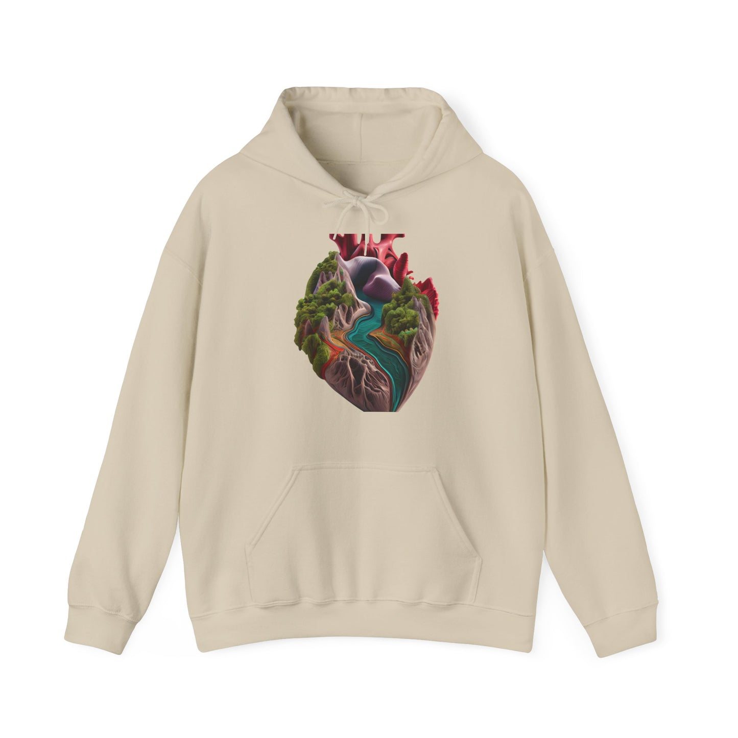 Open Hearts Hoodie Unisex Heavy Blend™ Hooded Sweatshirt